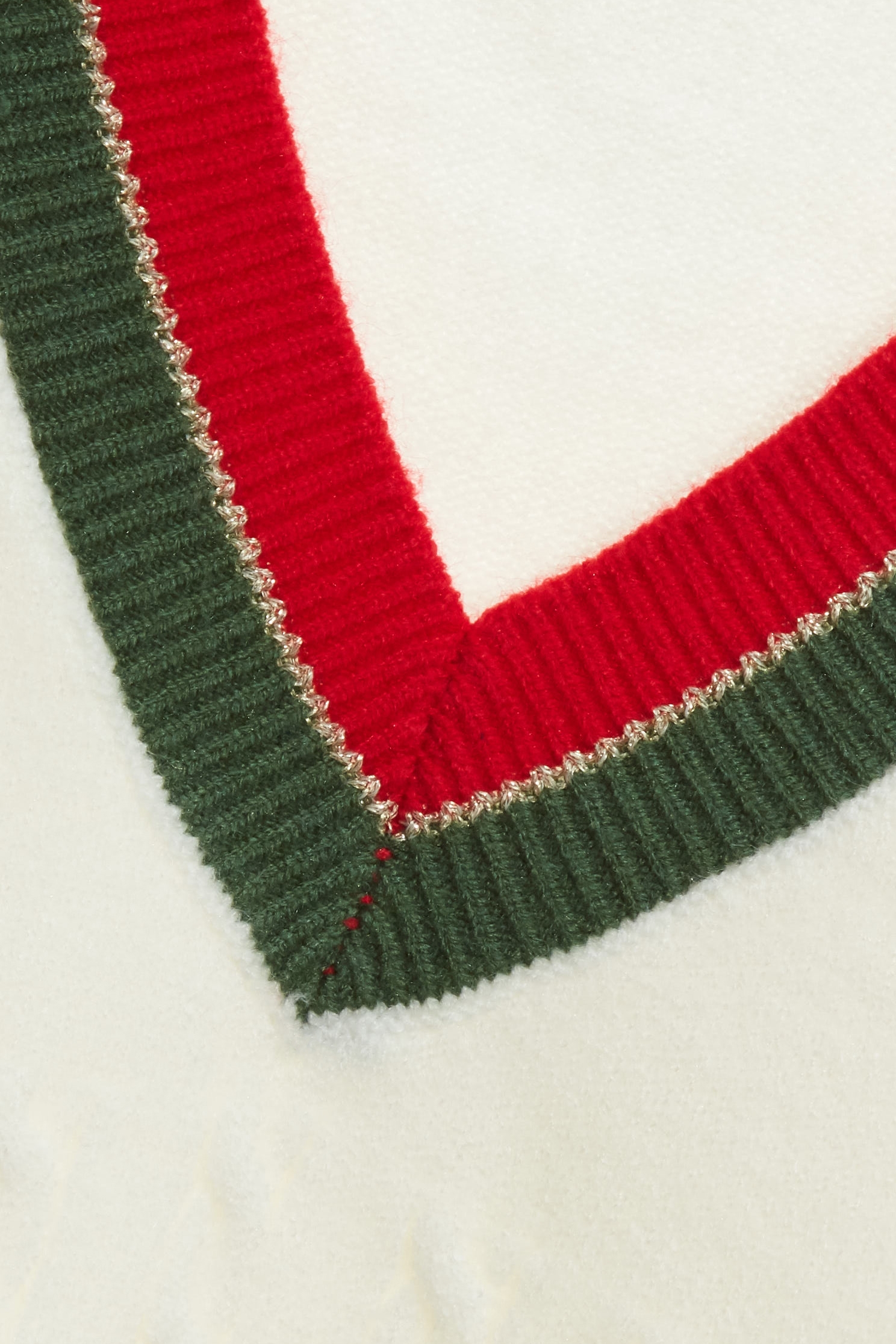 火焰深翡翠配色針織上衣火焰深翡翠配色針織上衣,上衣,白色上衣,秋冬穿搭,針織,針織衫