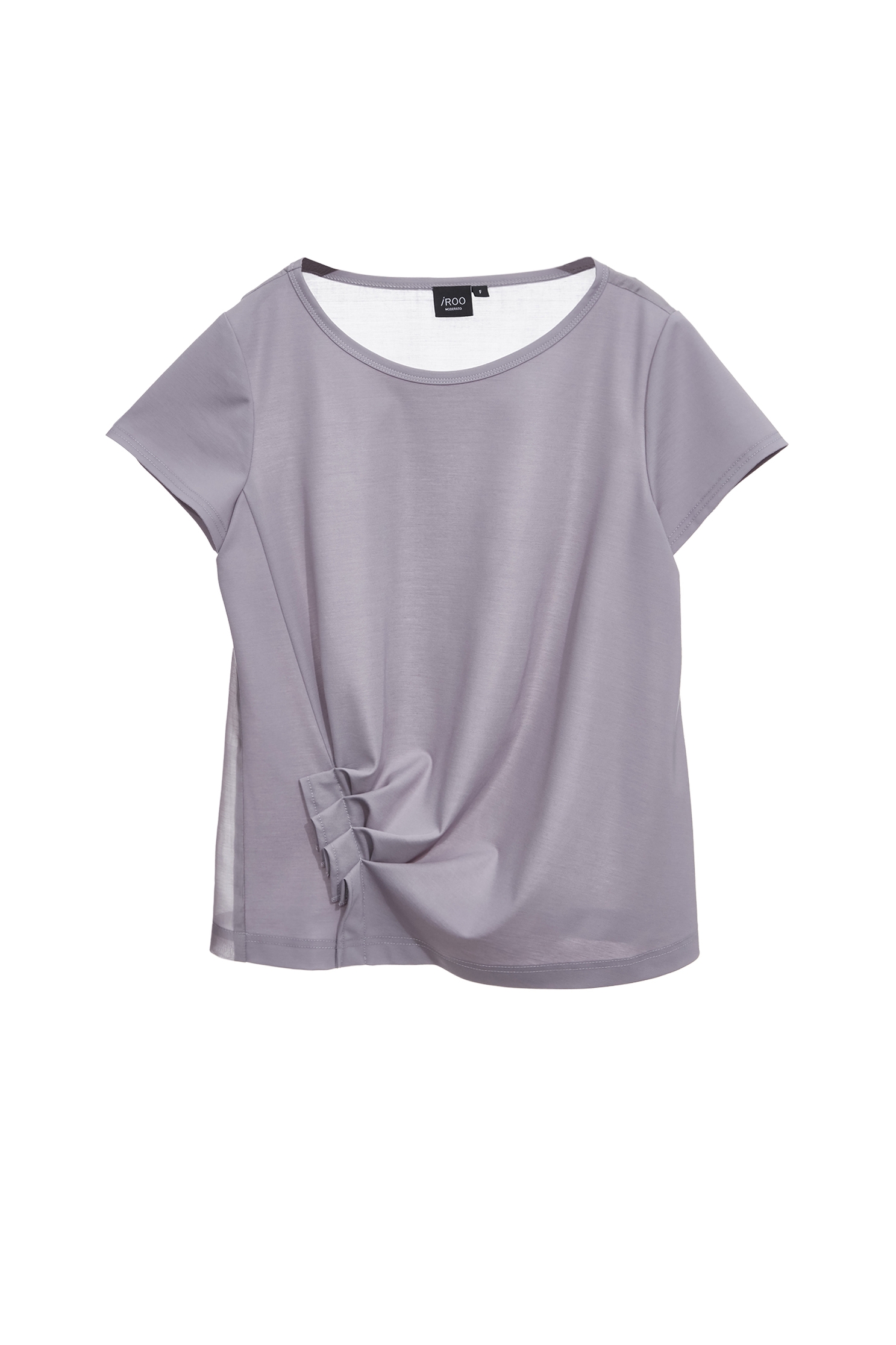 異素材拼接抓褶不對稱T異素材拼接抓褶不對稱T,T-Shirt,春夏穿搭,襯衫,輕奢度假,輕奢渡假