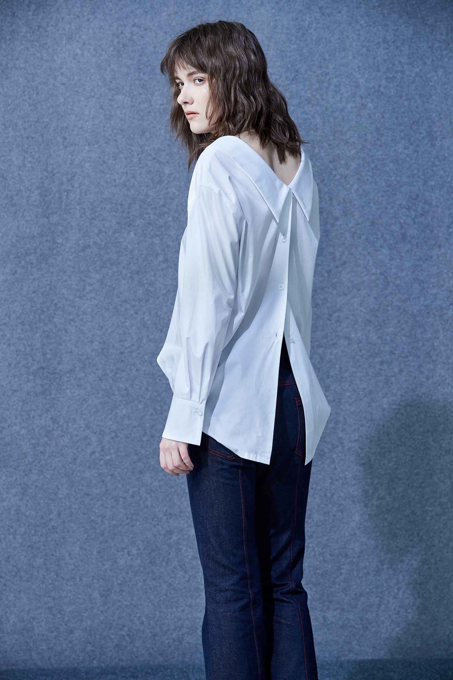 Off-shoulder shirts,whitetop,i-select,blouse,longsleevetop