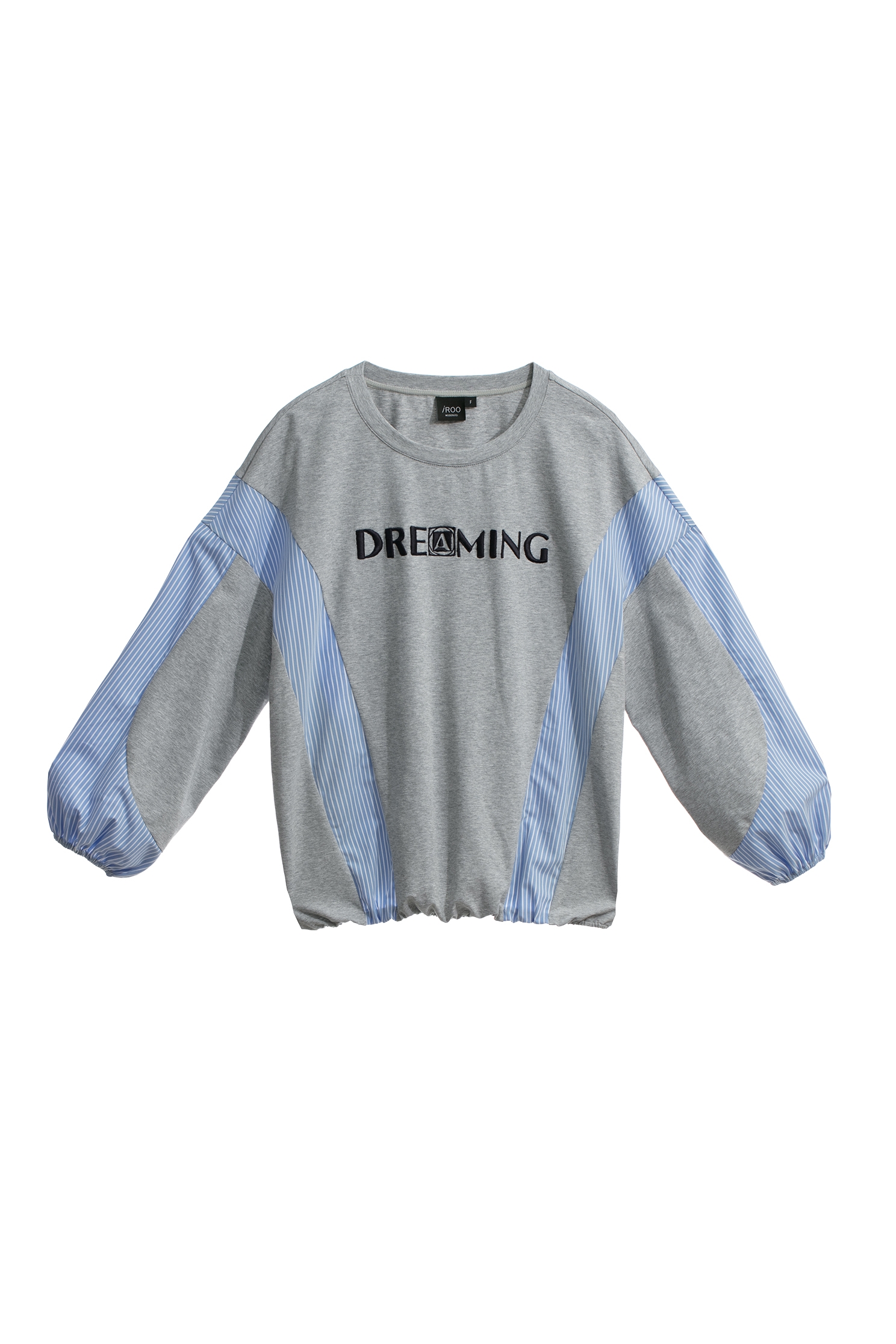 拼接條紋造型T恤上衣拼接條紋造型T恤上衣,T恤,上衣,人氣商品,刺繡,條紋,秋冬穿搭,簡約穿搭