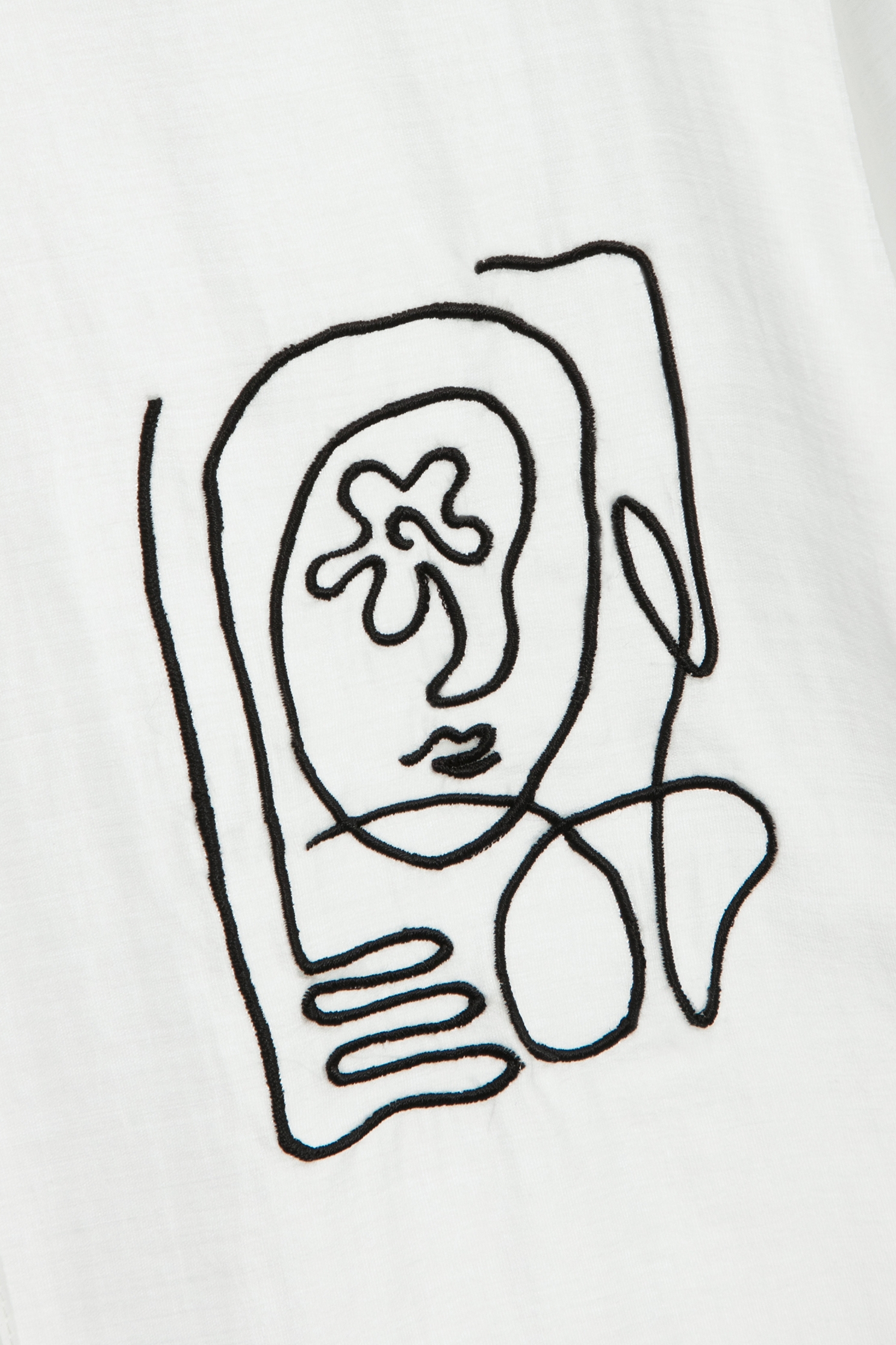 仿名畫感刺繡上衣仿名畫感刺繡上衣,上衣,刺繡,白色上衣,秋冬穿搭,襯衫