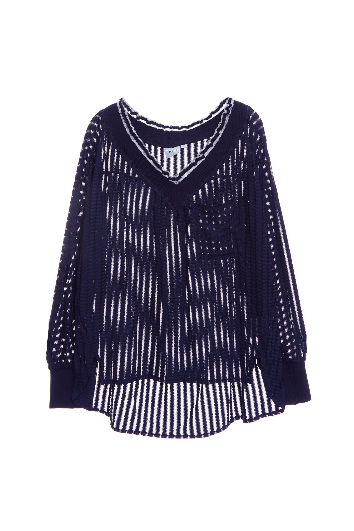 簍空條長版上衣簍空條長版上衣,上衣,秋冬穿搭