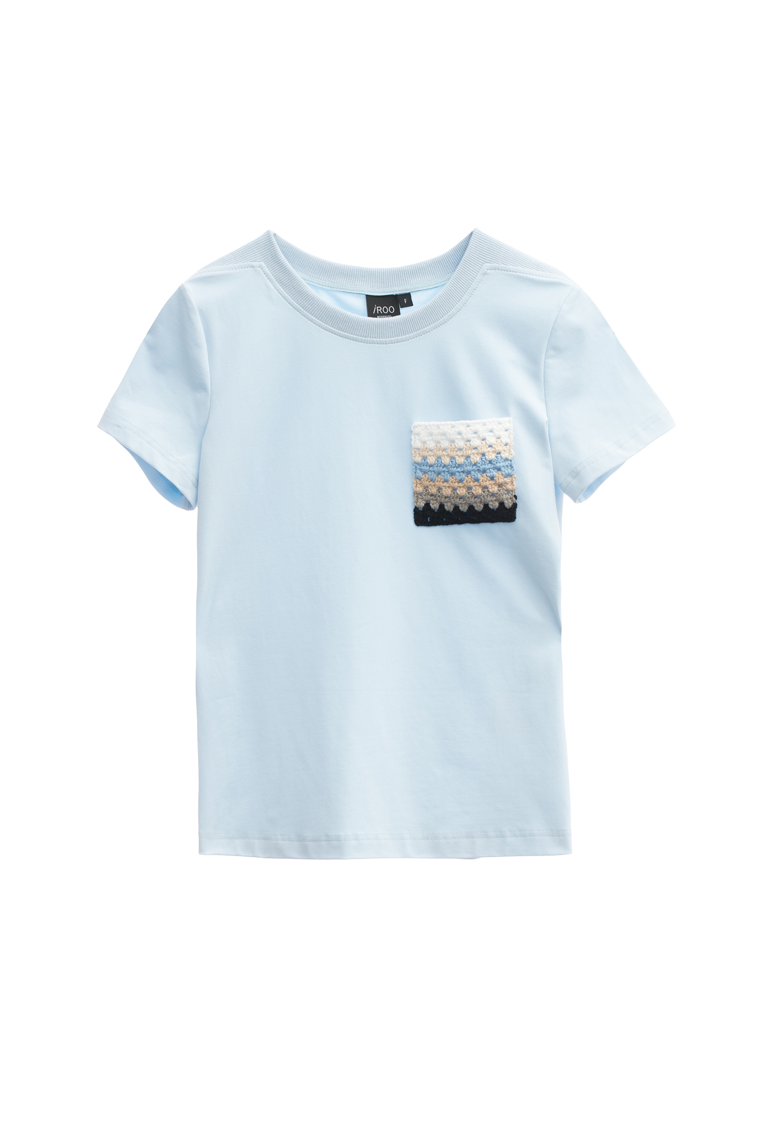 手勾配色口袋T恤上衣手勾配色口袋T恤上衣,上衣,秋冬穿搭