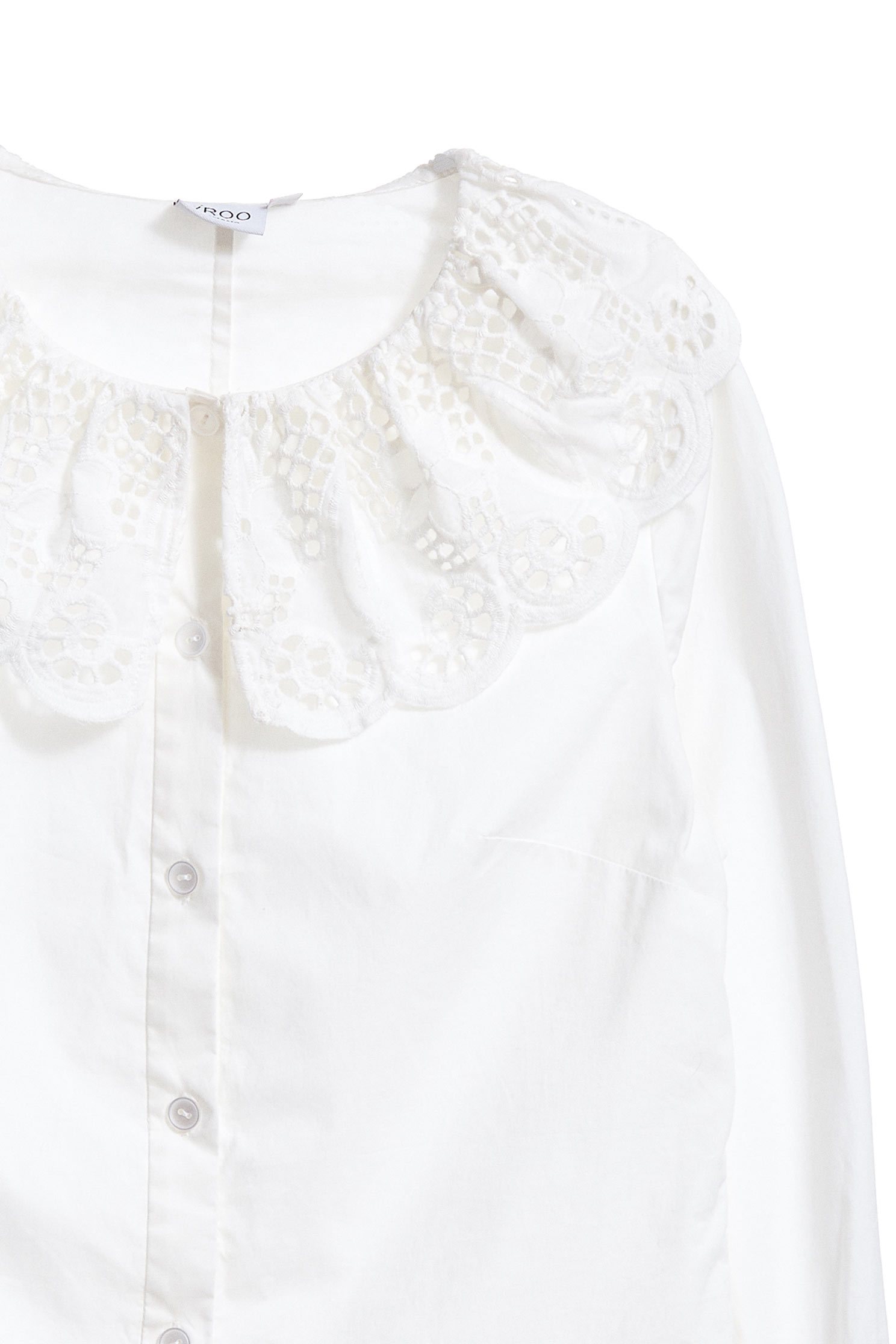 Classical elegant design top,Top,白色上衣,Cotton,Blouse,長袖上衣