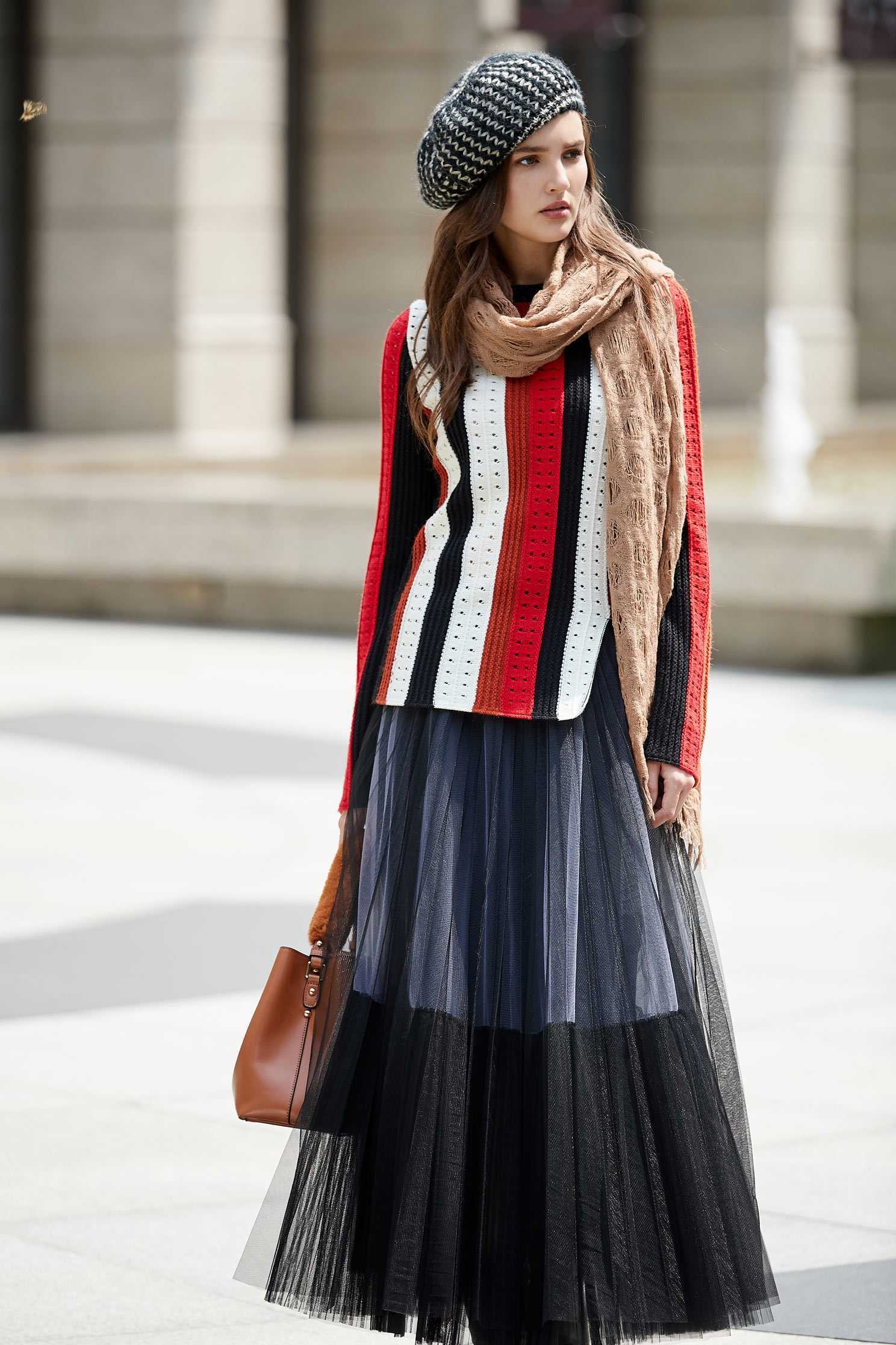 Color matching classic fashion top,top,knitting,knittedtop,knittedtop,longsleevetop