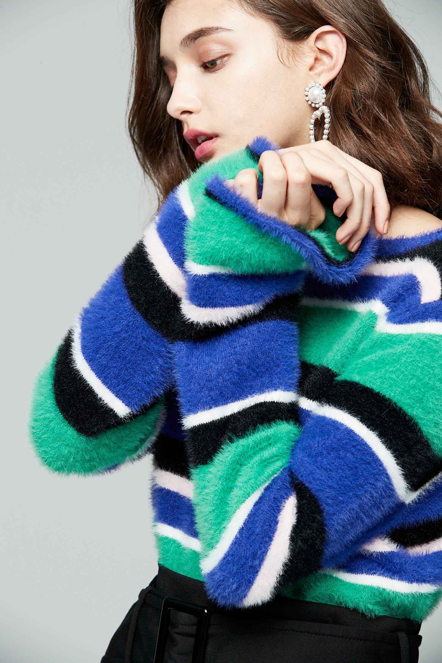 soft striped knit sweater,blouse,knitting,knittedtop,knittedtop,longsleevetop