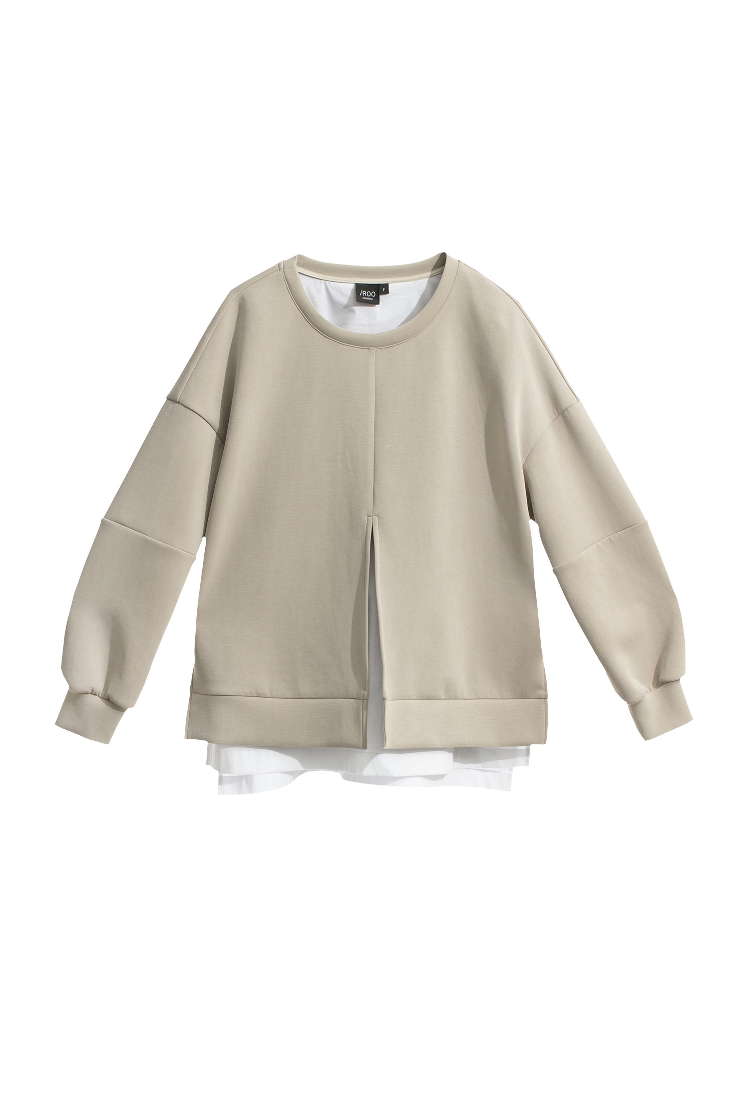 錫鉛灰色雙層假兩件上衣錫鉛灰色雙層假兩件上衣,上衣,秋冬穿搭