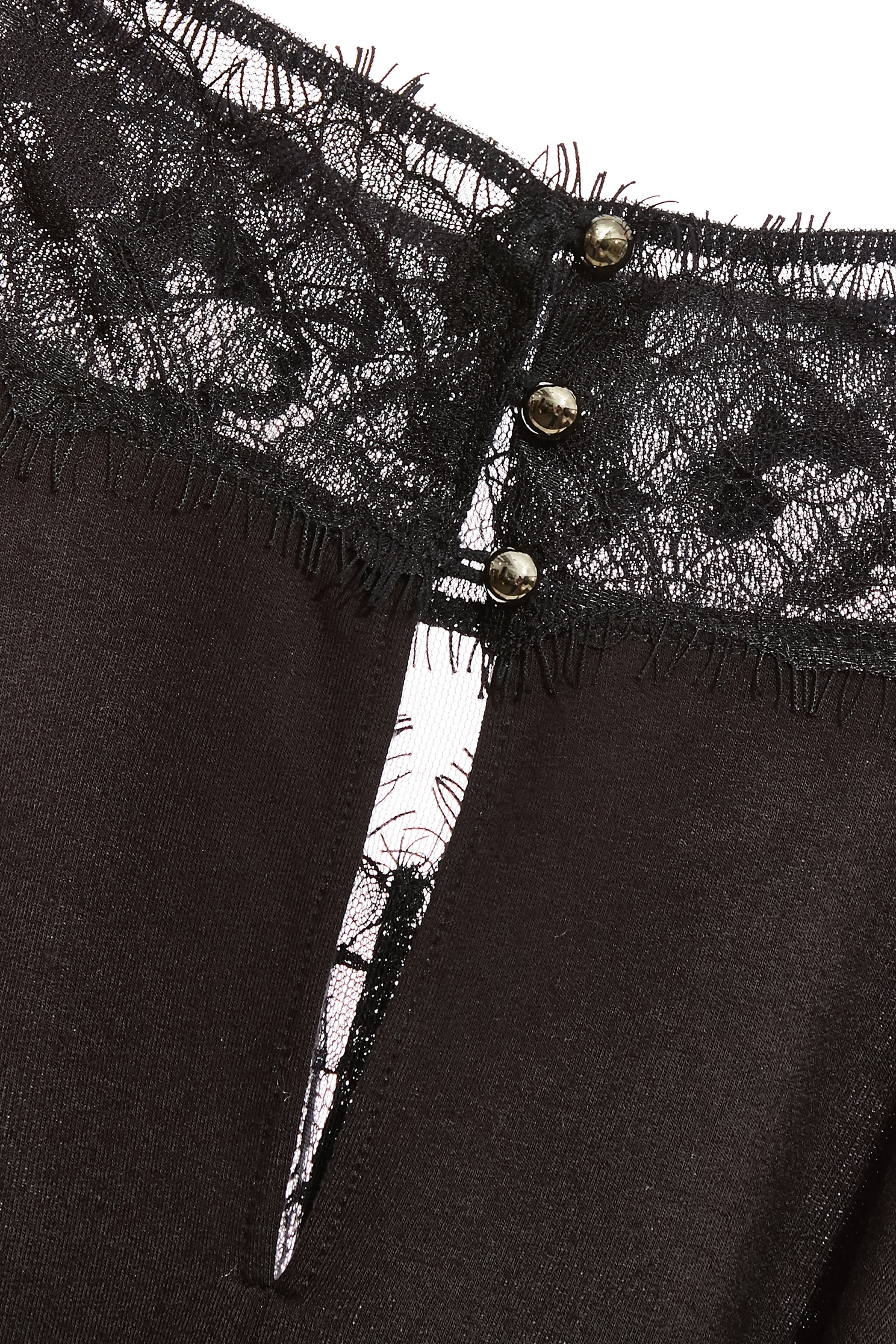 極致黑小高領蕾絲細節上衣極致黑小高領蕾絲細節上衣,上衣,秋冬穿搭,蕾絲,蕾絲上衣