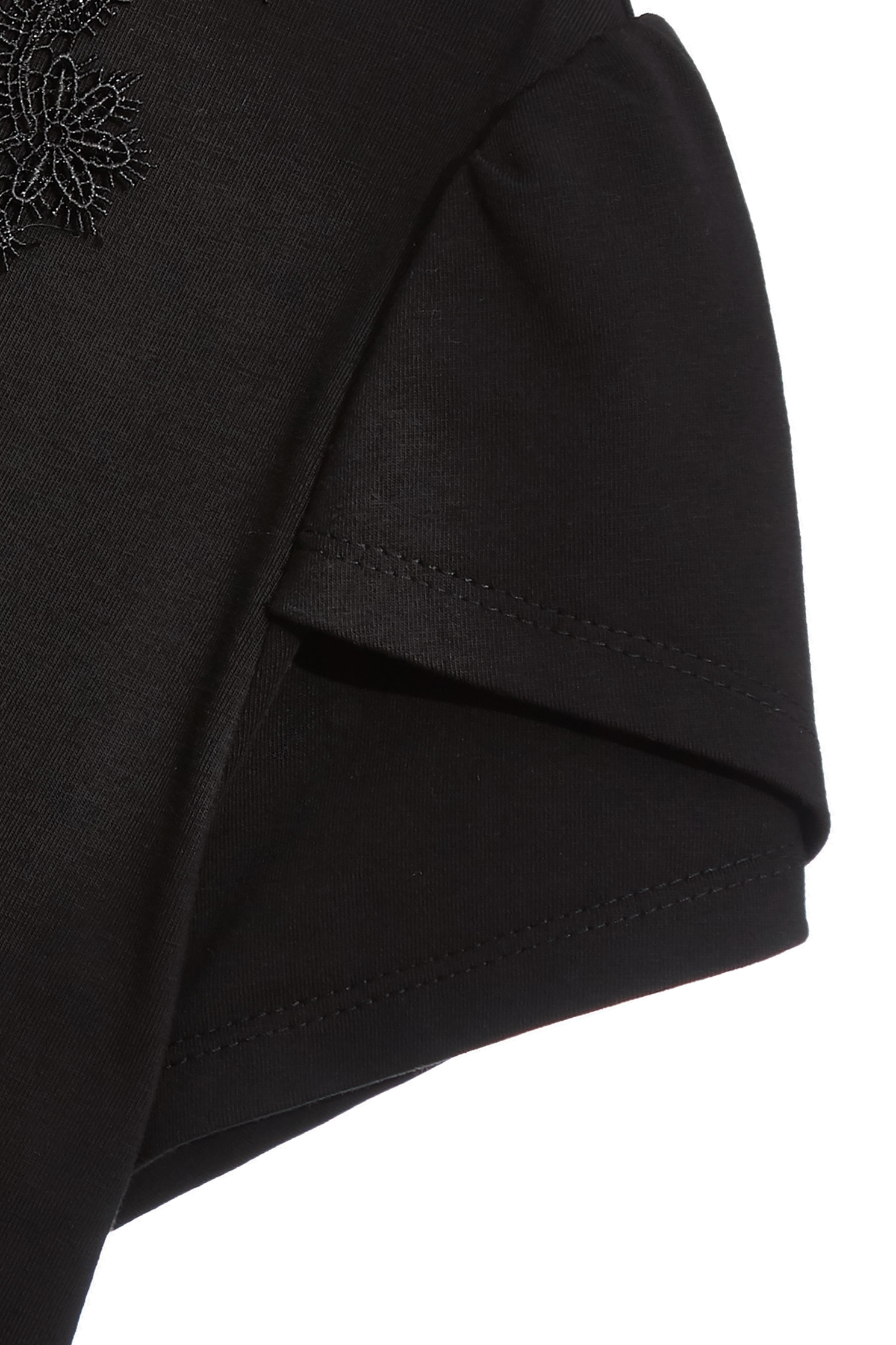 極致黑V領蕾絲花飾短袖上衣極致黑V領蕾絲花飾短袖上衣,V領上衣,上衣,短袖上衣,秋冬穿搭,花花世界,蕾絲,蕾絲上衣