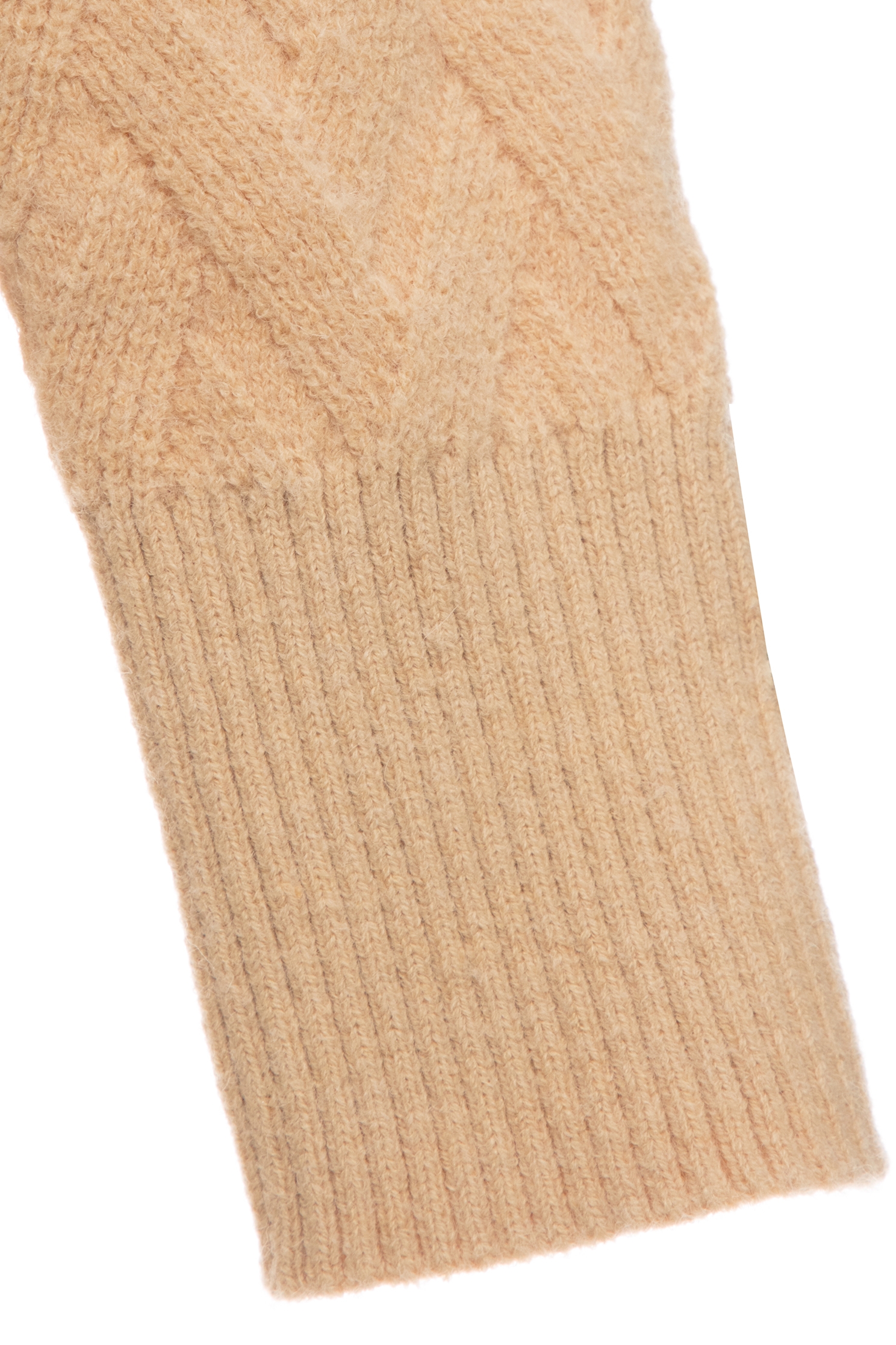 太妃糖色側綁帶針織上衣太妃糖色側綁帶針織上衣,上衣,條紋,秋冬穿搭,針織,針織衫