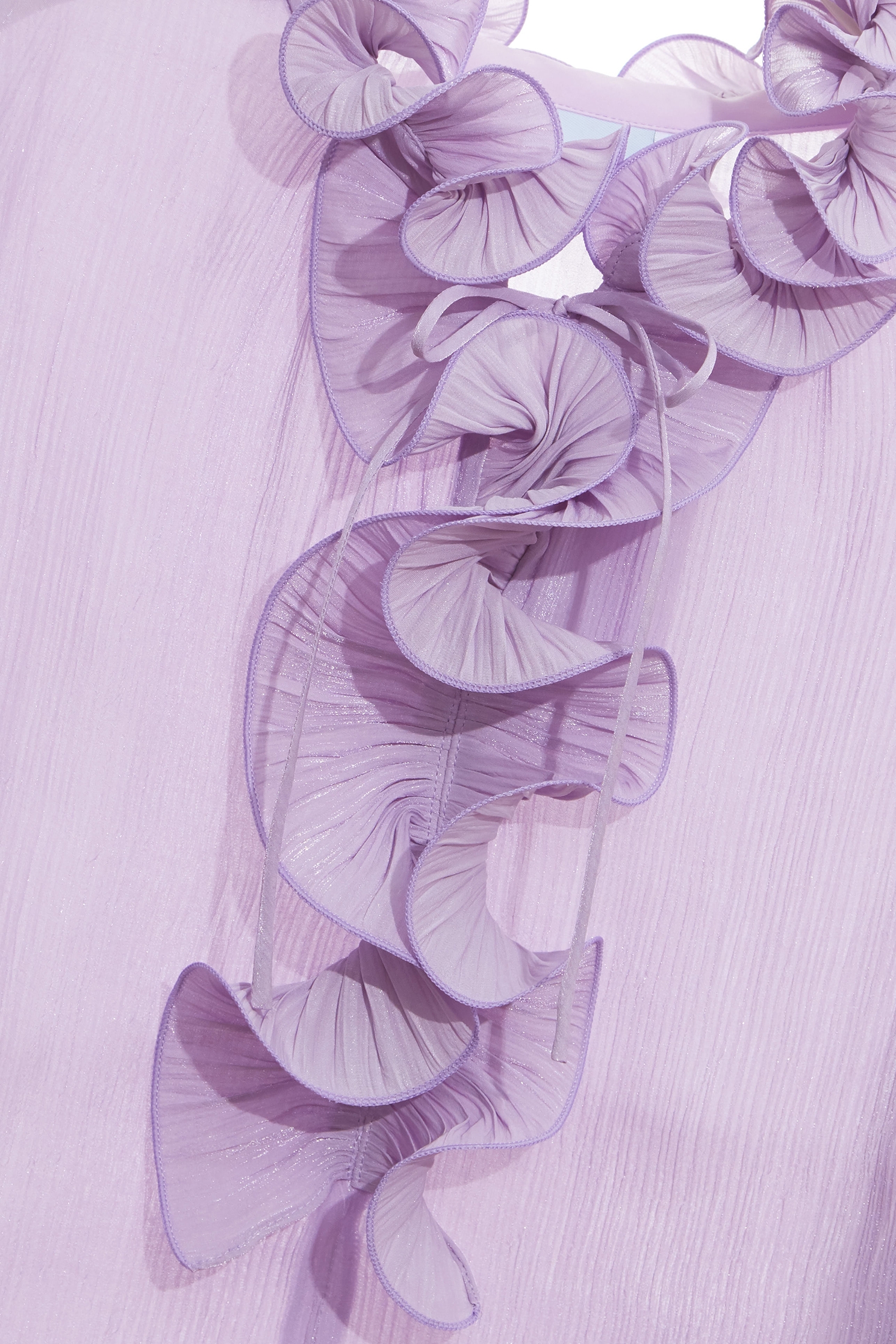 輕柔薰衣草色木耳邊上衣輕柔薰衣草色木耳邊上衣,上衣,人氣商品,秋冬穿搭,荷葉