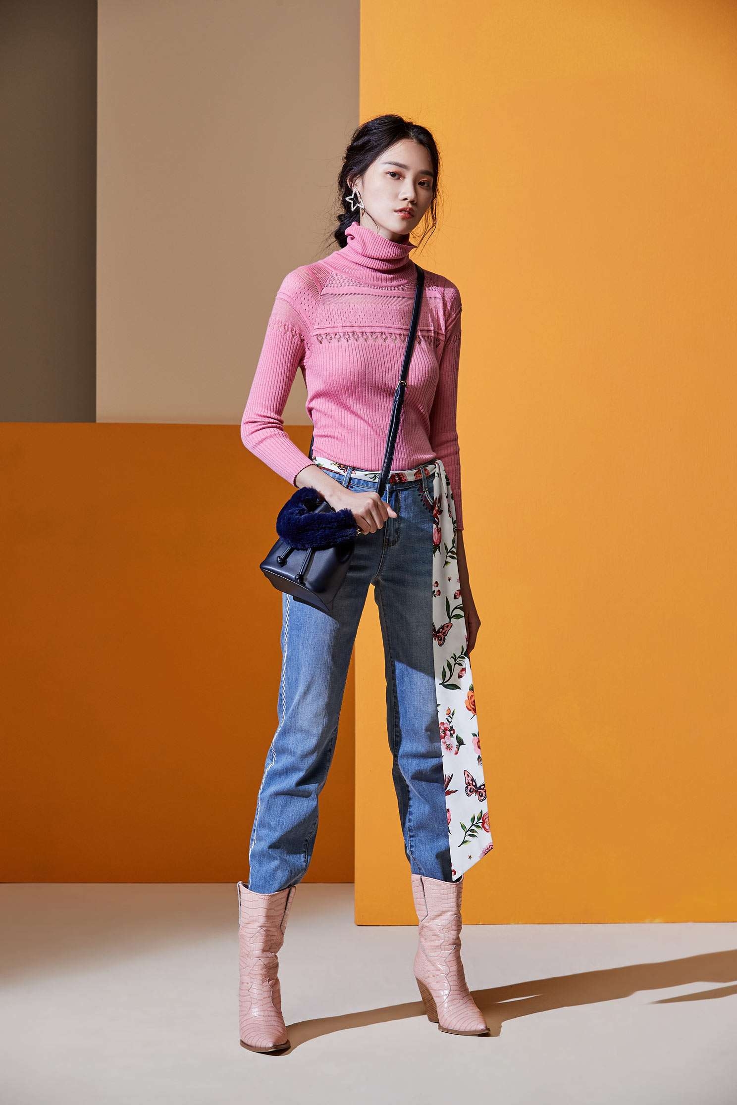Smoked pink geometry hollow knitwear,top,croptop,knitting,knittedtop,knittedtop