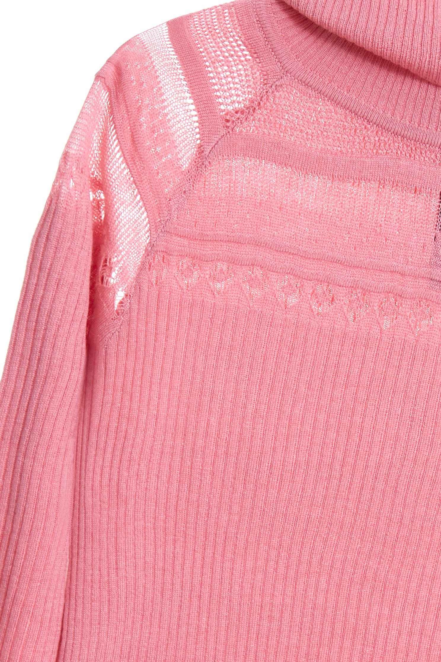 Smoked pink geometry hollow knitwear,top,croptop,knitting,knittedtop,knittedtop