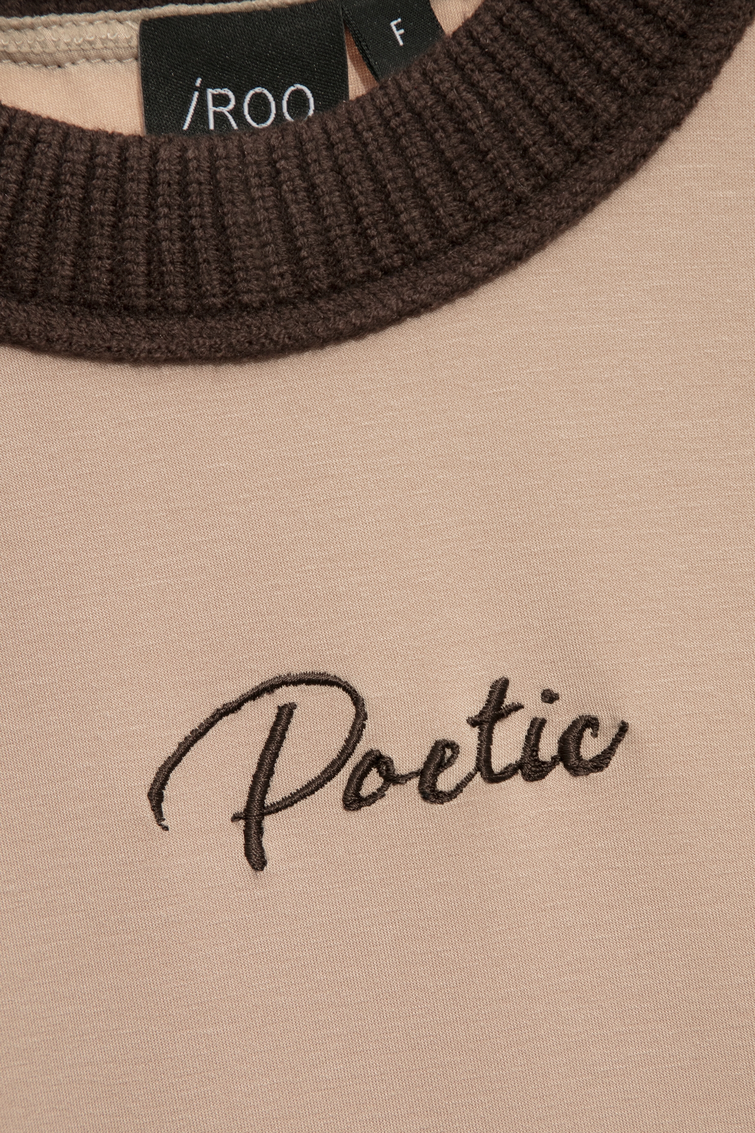 茶漬色偽T恤上衣茶漬色偽T恤上衣,T-Shirt,上衣,秋冬穿搭