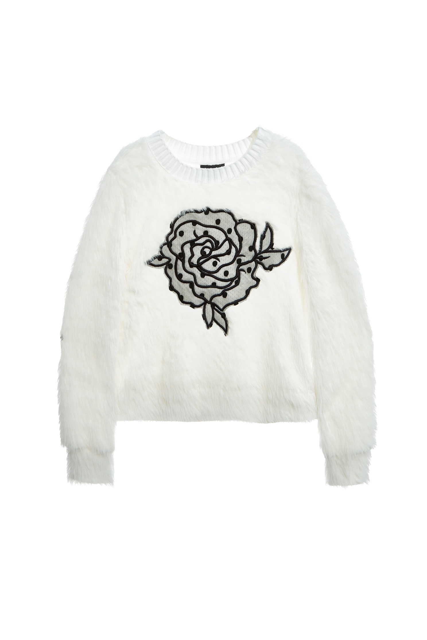 網紗玫瑰花刺繡上衣網紗玫瑰花刺繡上衣,上衣,刺繡,白色上衣,秋冬穿搭,網紗,花花世界