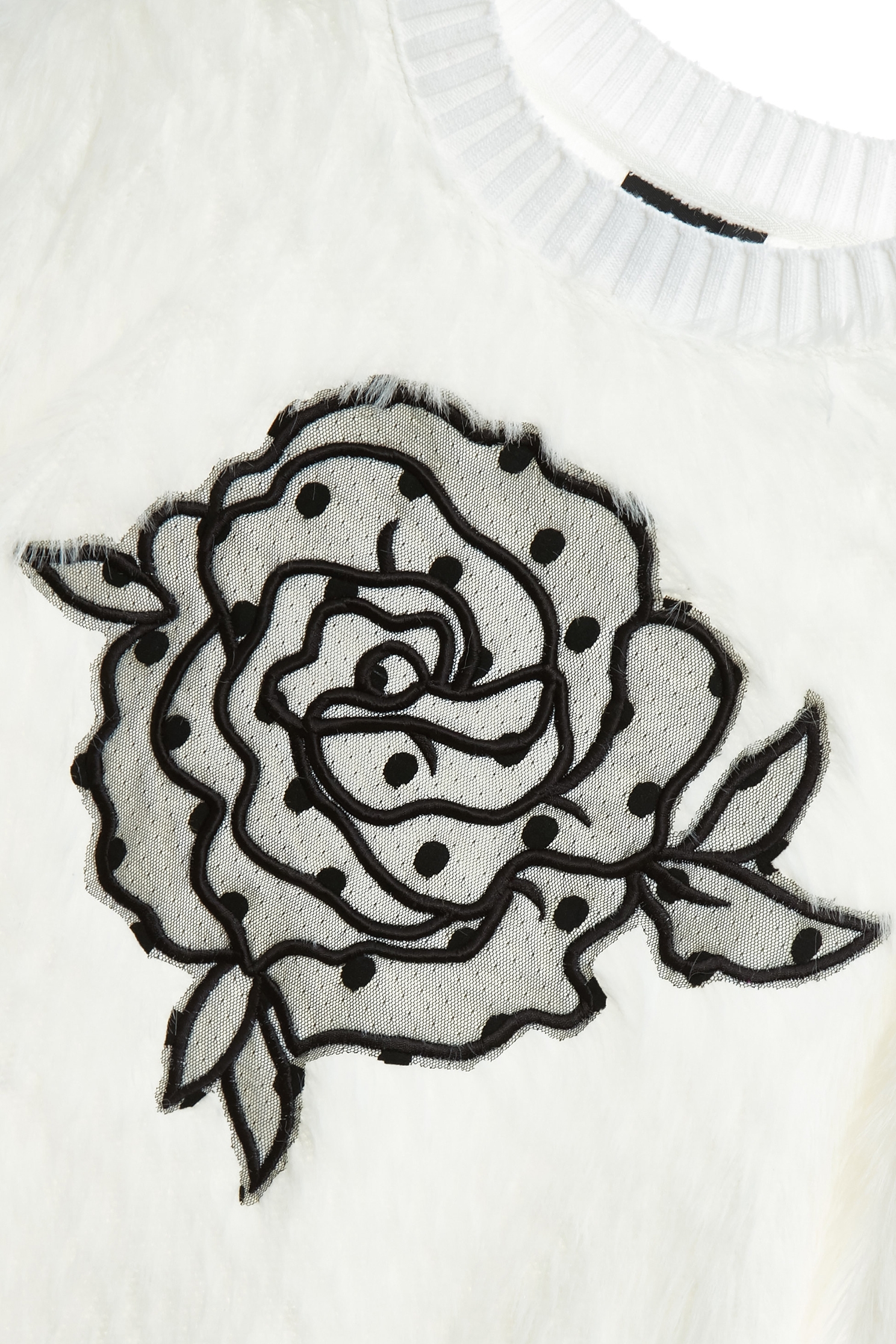 網紗玫瑰花刺繡上衣網紗玫瑰花刺繡上衣,上衣,刺繡,白色上衣,秋冬穿搭,網紗,花花世界