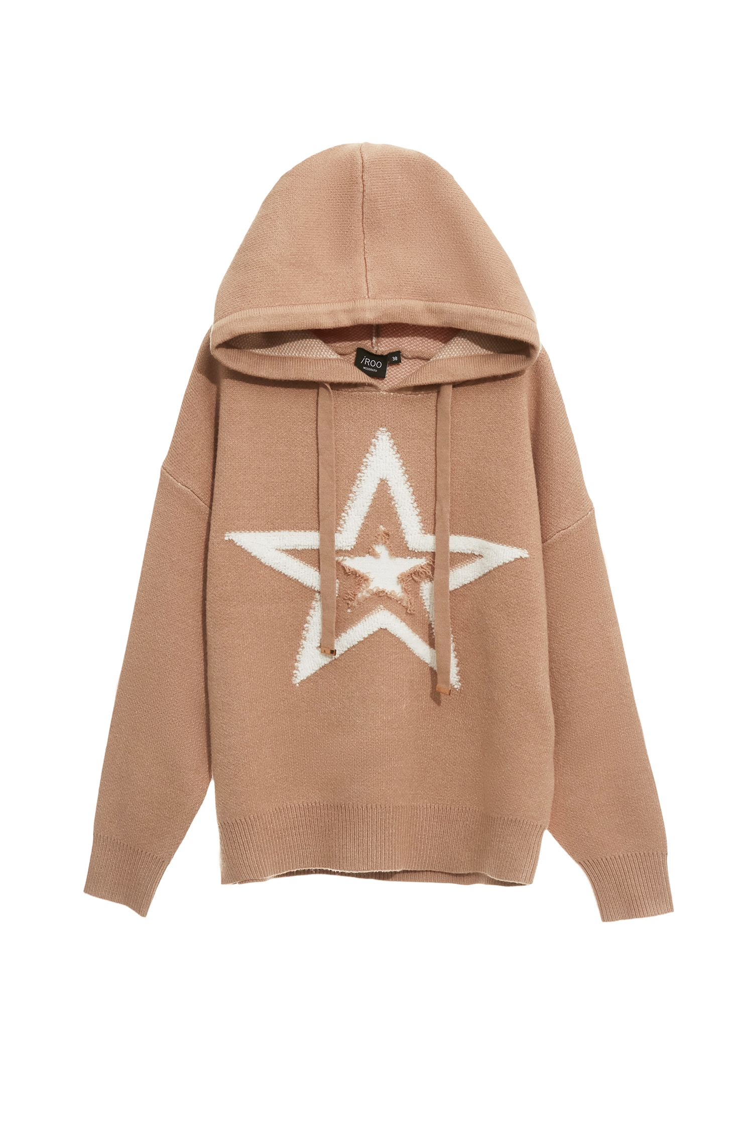 茶漬色星星造型針織茶漬色星星造型針織,上衣,人氣商品,秋冬穿搭,針織,針織衫