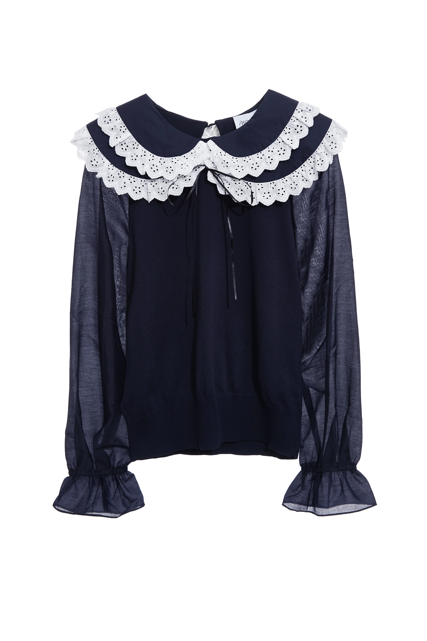 蕾絲領裝飾針織上衣蕾絲領裝飾針織上衣,上班OL穿搭,上衣,秋冬穿搭,約會特輯,蕾絲,蕾絲上衣,針織,針織上衣,針織衫