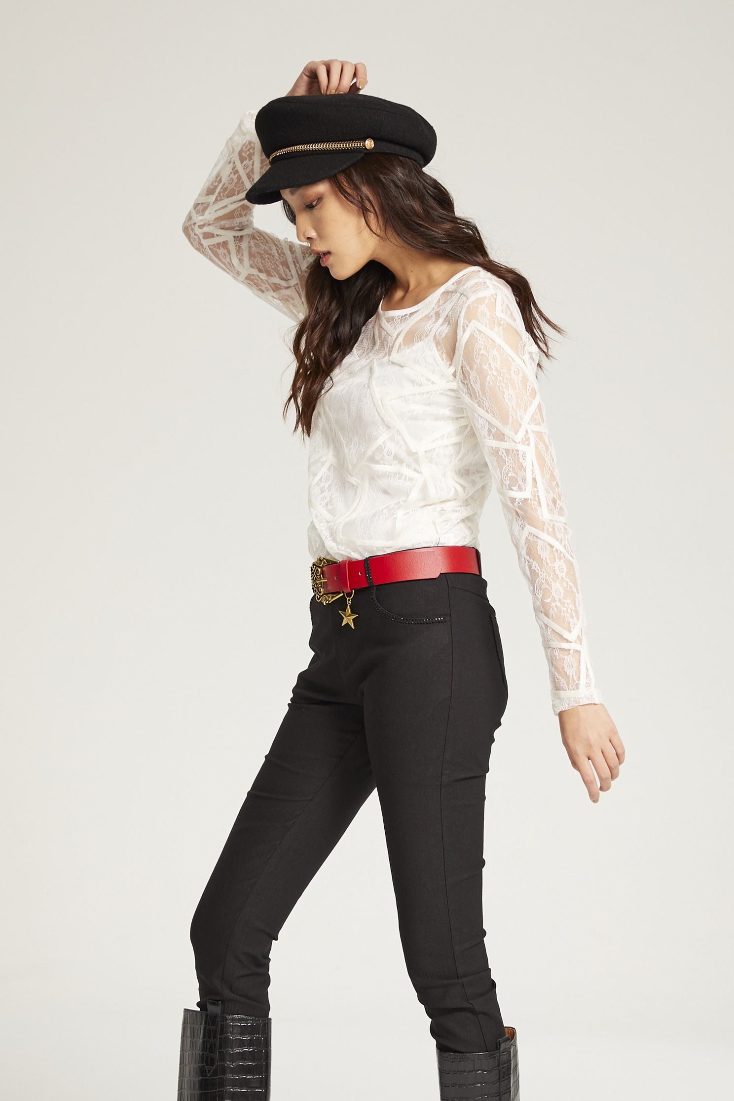 Lace Long Sleeve Top,top,whitetop,lace,lacedtop,longsleevetop