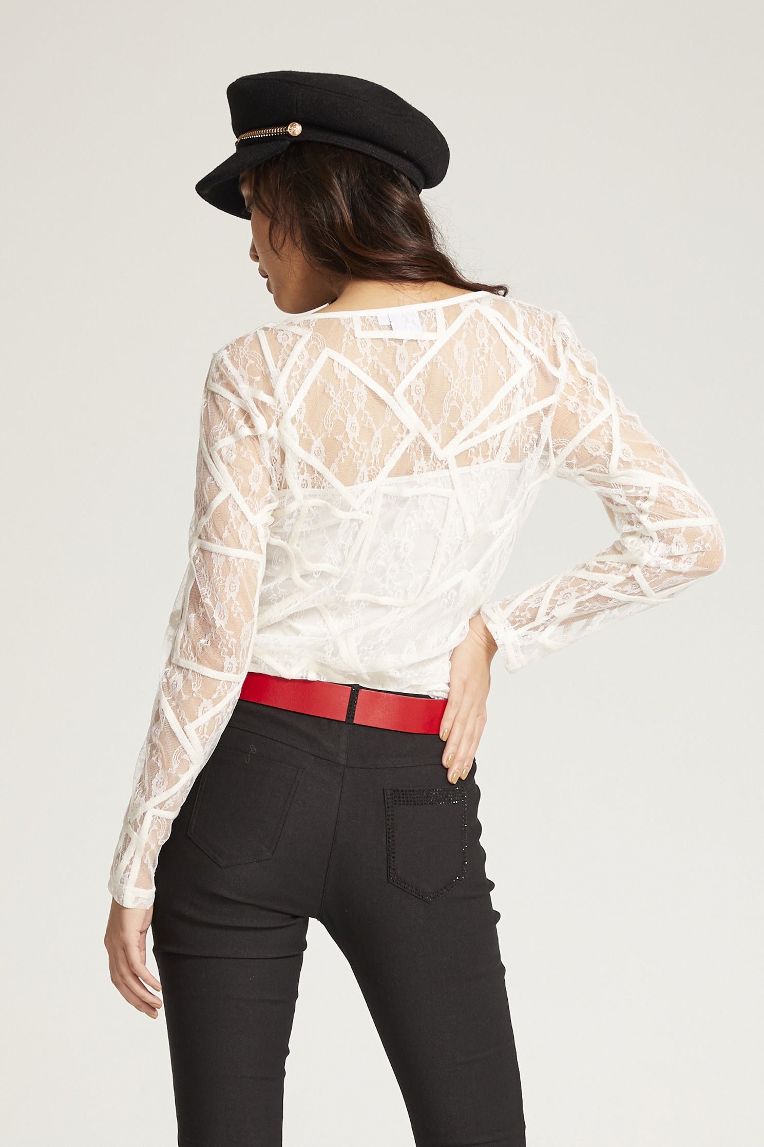 Lace Long Sleeve Top,top,whitetop,lace,lacedtop,longsleevetop