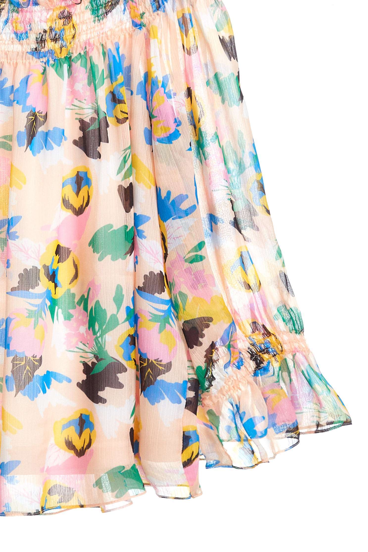 Floral chiffon long sleeve top,offshouldertop,3/4sleevetop,top,offshouldertop,i-select,longsleevetop,chiffon,chiffontop