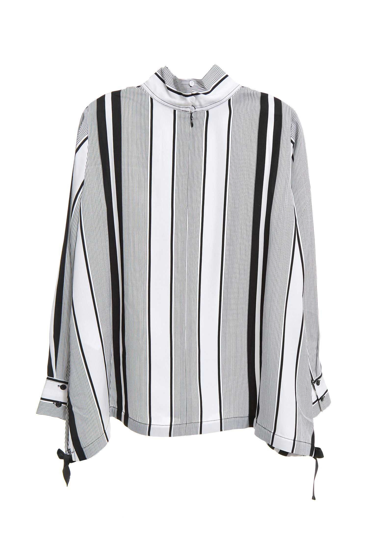 INVERTED LAPEL COLLAR top,Top,Rayon,Long top,長袖上衣