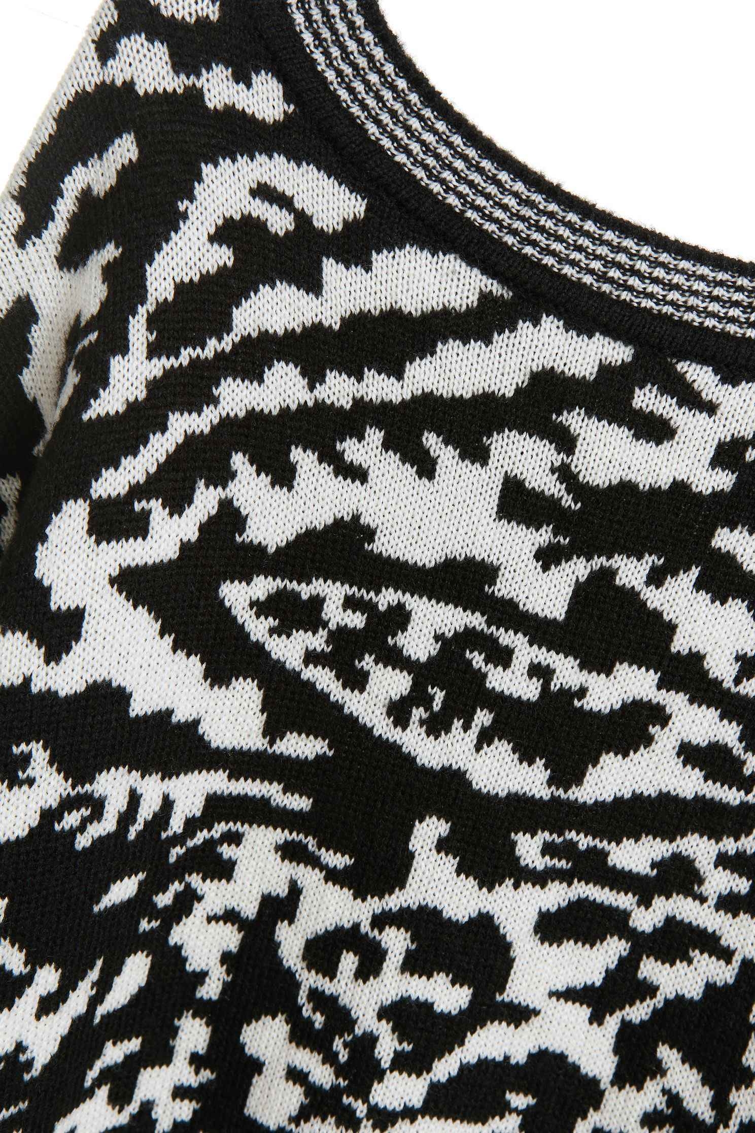 Patterned color knitwear,roundnecktop,knitting,knittedtop,knittedtop,longsleevetop