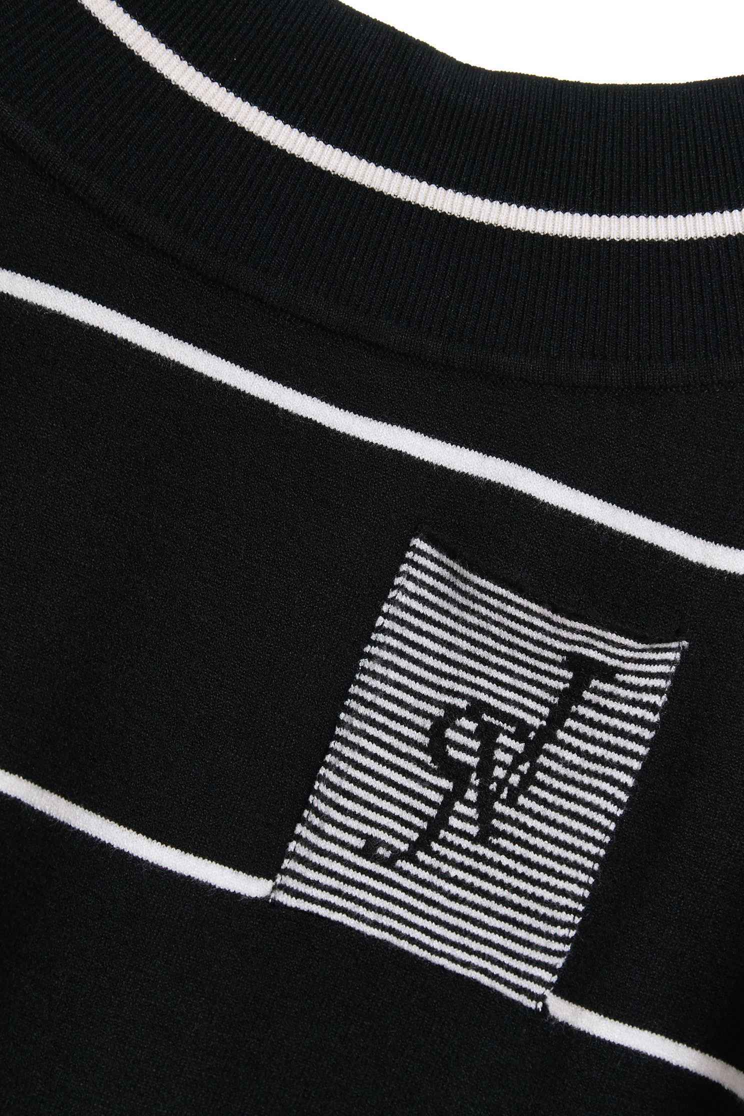 STRIPED Color knit sweater,roundnecktop,knitting,knittedtop,knittedtop,longsleevetop,blacktop