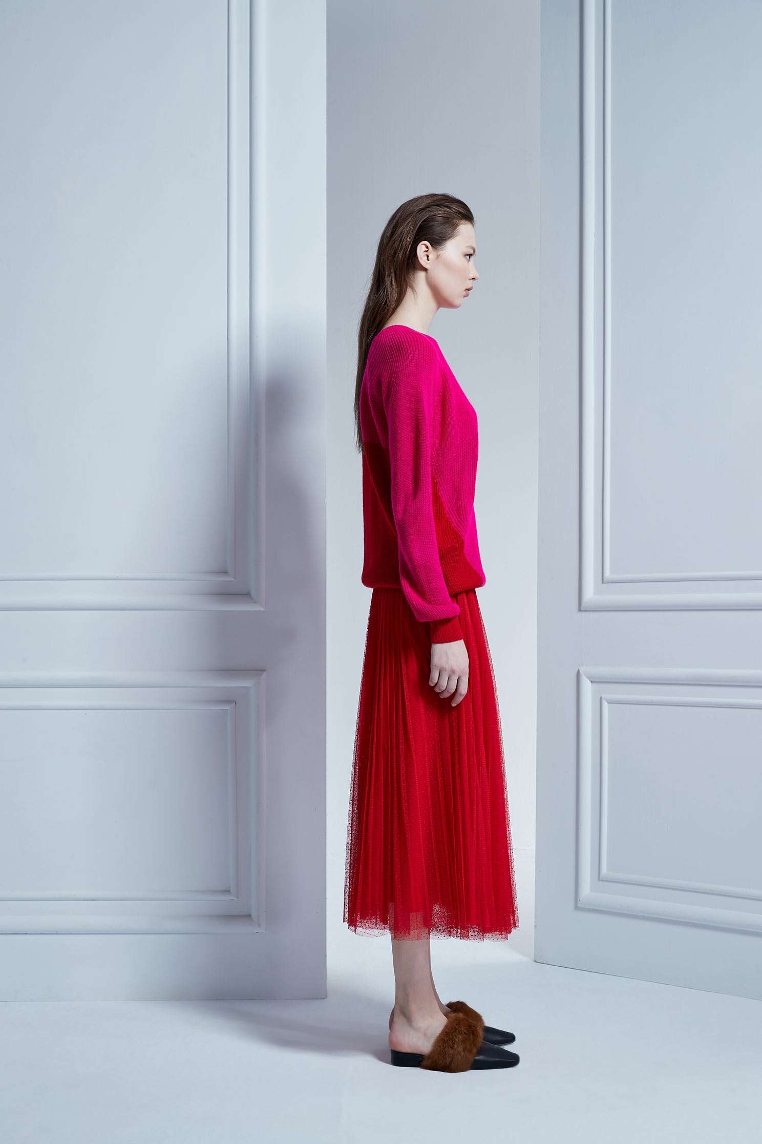 Color loose knitwear,roundnecktop,knitting,knittedtop,knittedtop,longsleevetop