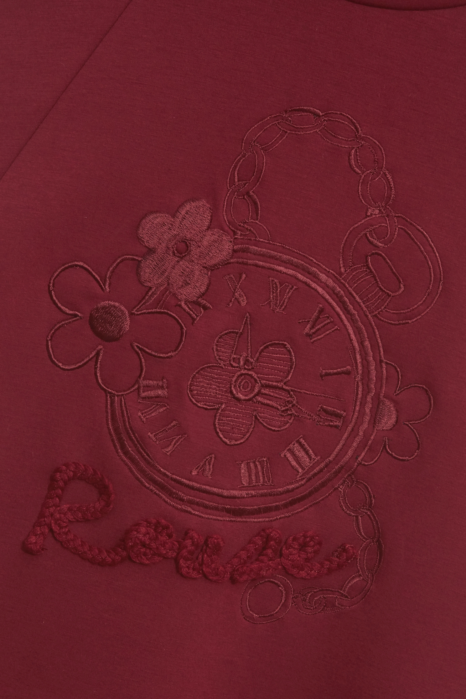 酒紅色刺繡上衣酒紅色刺繡上衣,上衣,人氣商品,刺繡,春夏穿搭,花花世界,針織