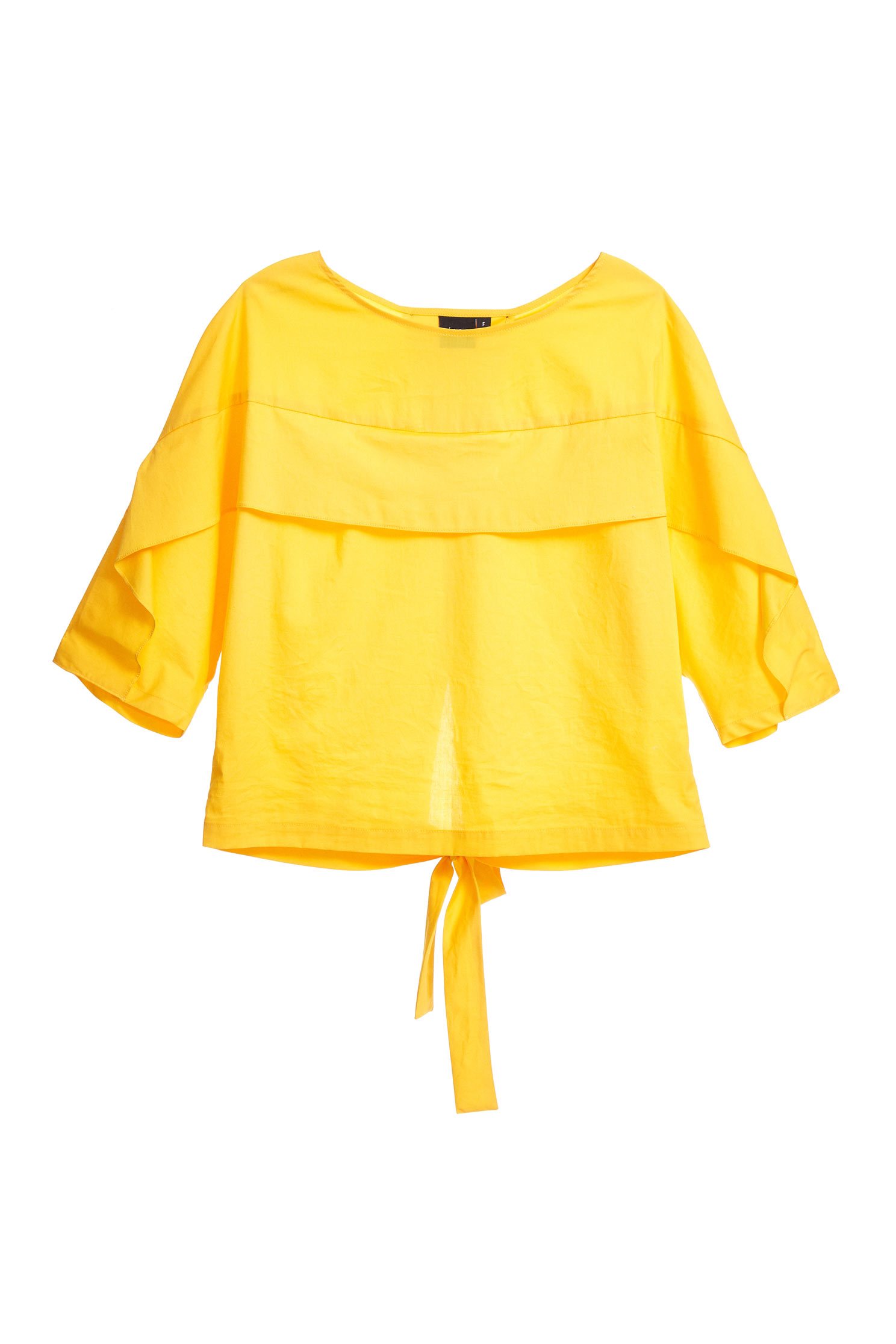 Temperament three-quarter sleeve top,七分袖上衣,Top,圓領上衣,Cotton