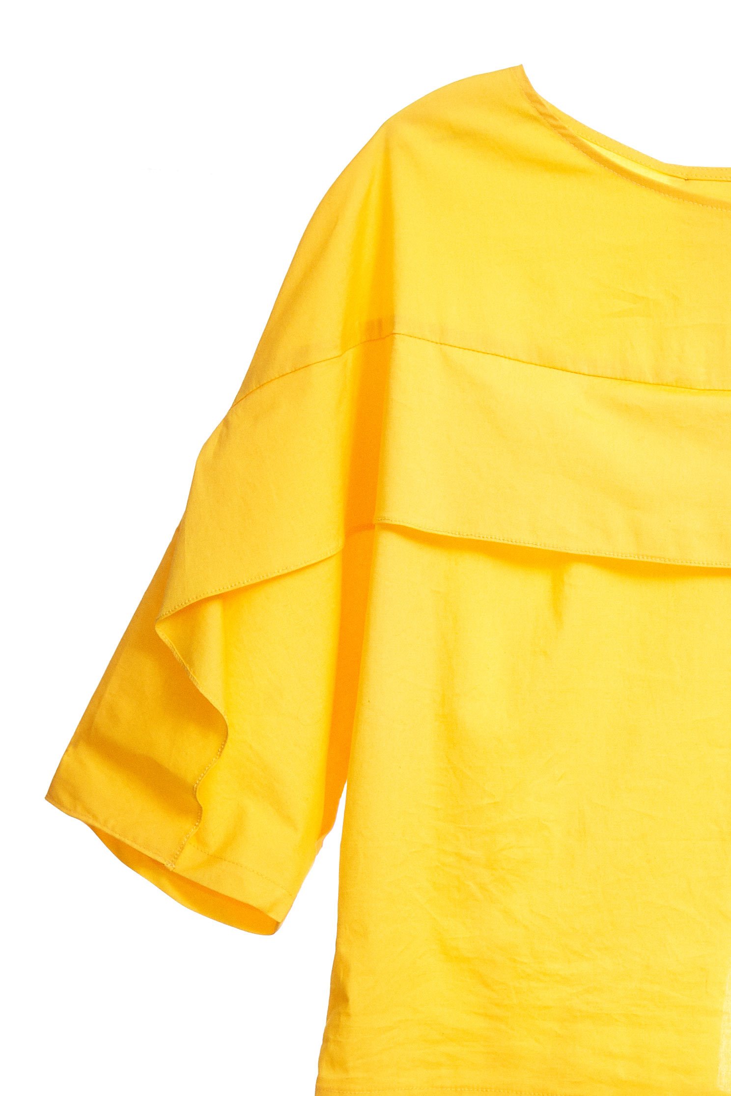 Temperament three-quarter sleeve top,七分袖上衣,Top,圓領上衣,Cotton