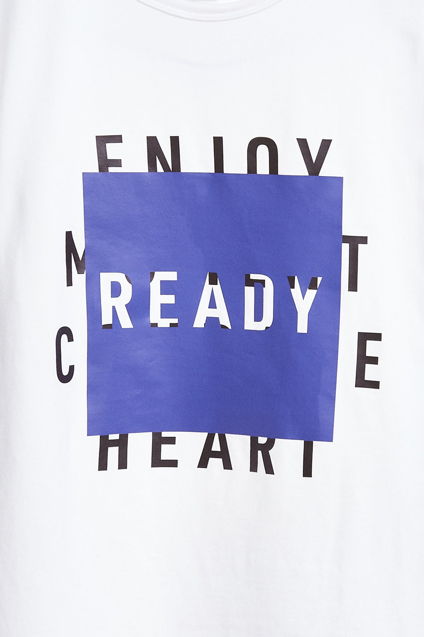 Alphabet cotton T-shirt,T-Shirt,圓領上衣,白色上衣,短袖上衣