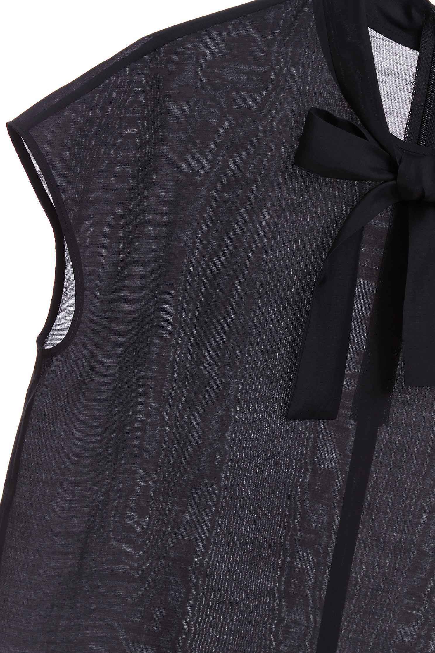 Front collar strap top,top,shortsleevetop,i-select,blacktop