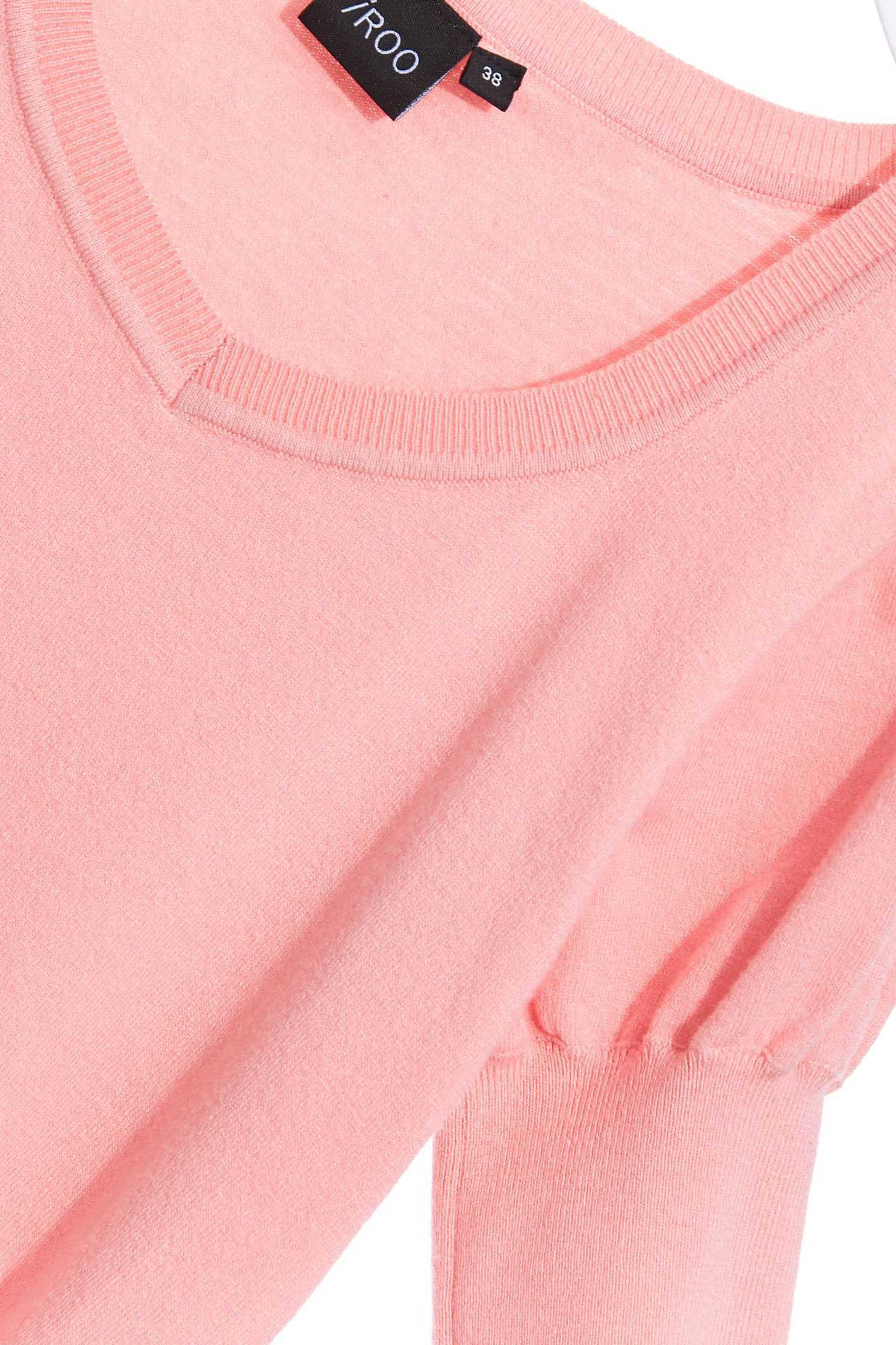U-neck micro-sleeve short-cut knitwear,u-necktop,roundnecktop,puffsleevetop,shortsleevetop,i-select,knitting,knittedtop,knittedtop,girlfriendsspringtour