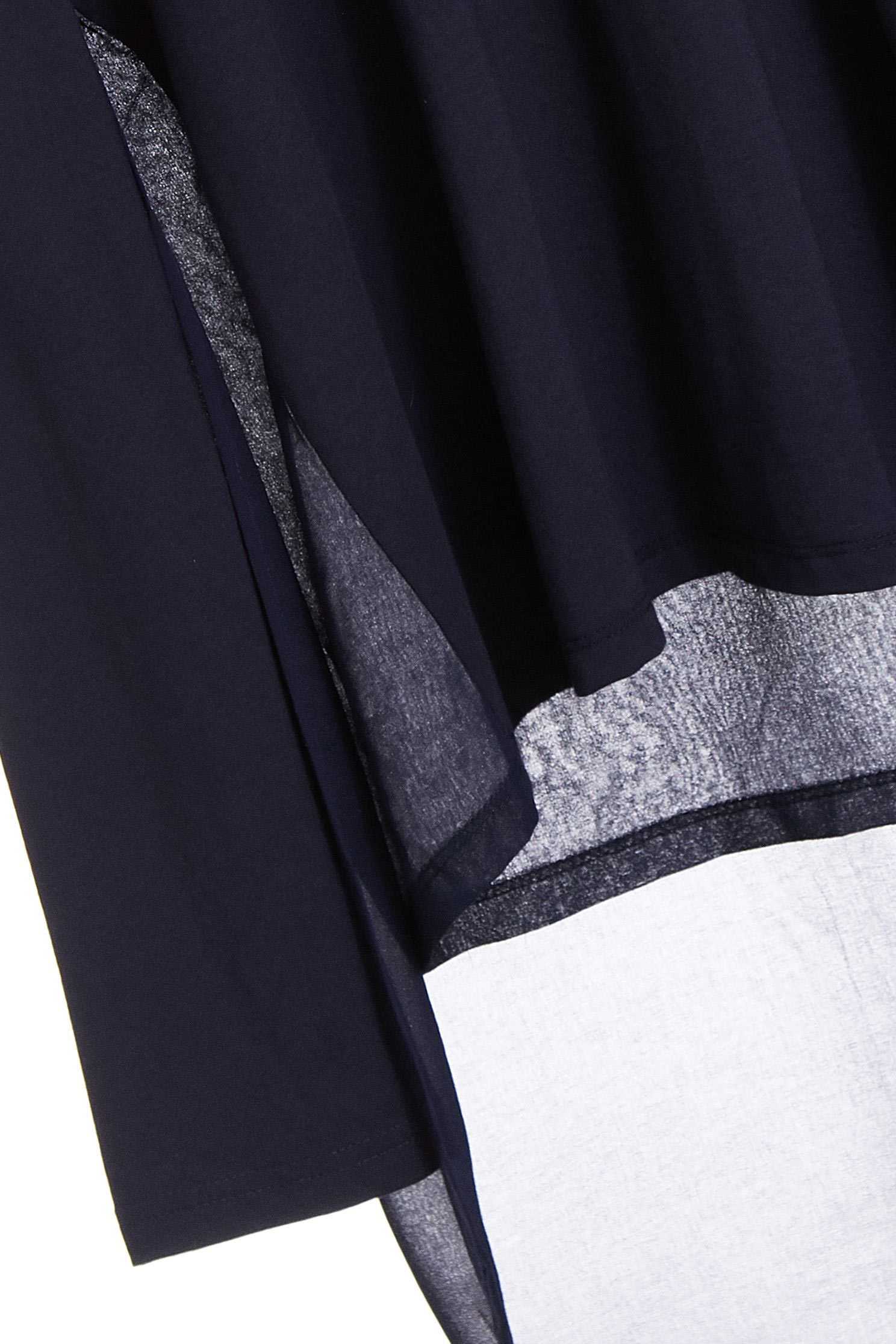 Navy Textured Top,top,roundnecktop,see-throughtop,longsleevetop,chiffon,chiffontop