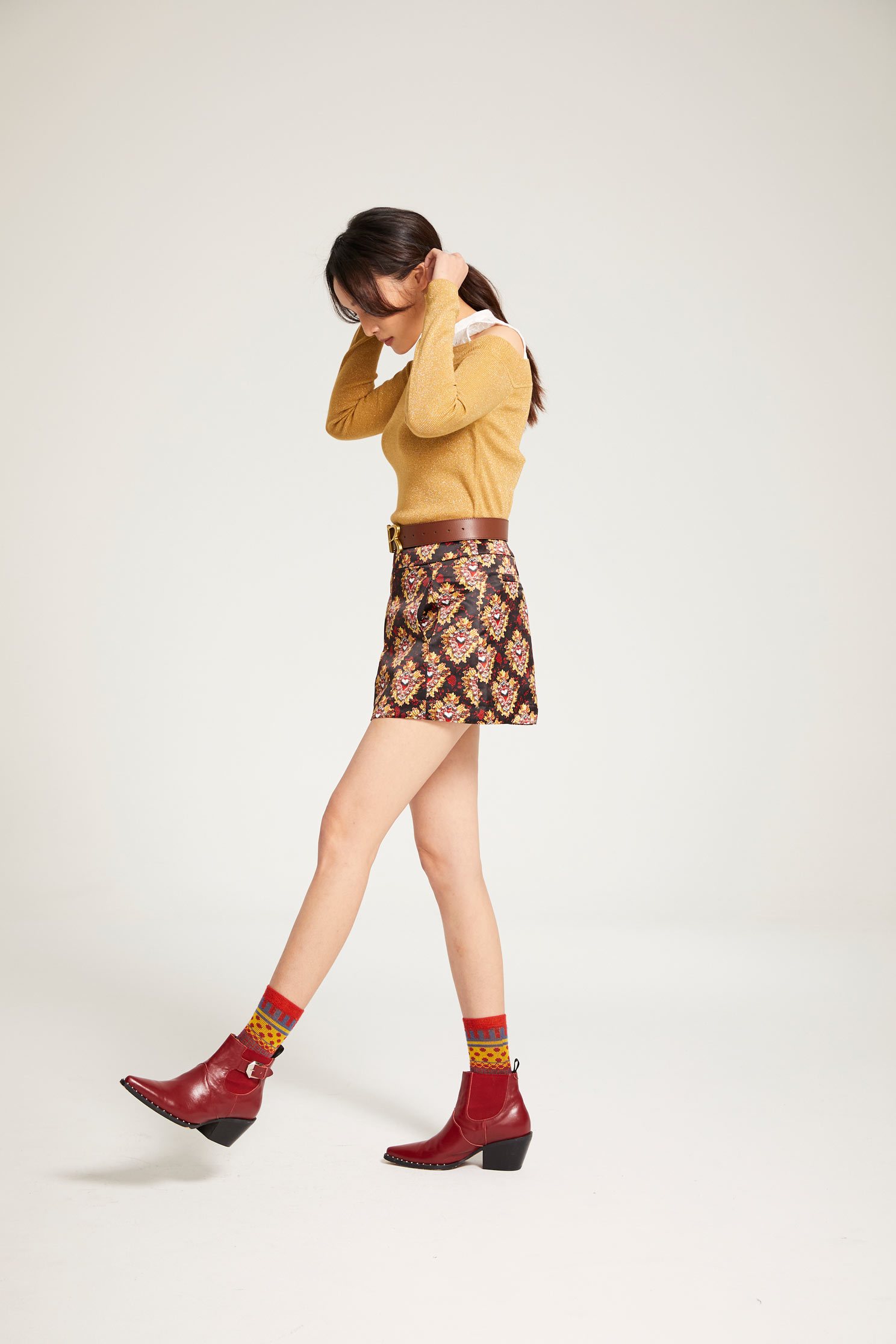 Off-shoulder knitwear,挖肩上衣,Fantasy purple,knitting,Knitted top,Knitted Top,長袖上衣
