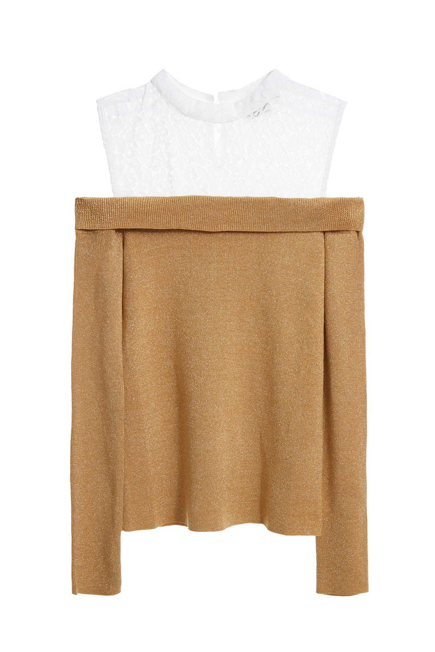 Off-shoulder knitwear,挖肩上衣,Fantasy purple,knitting,Knitted top,Knitted Top,長袖上衣