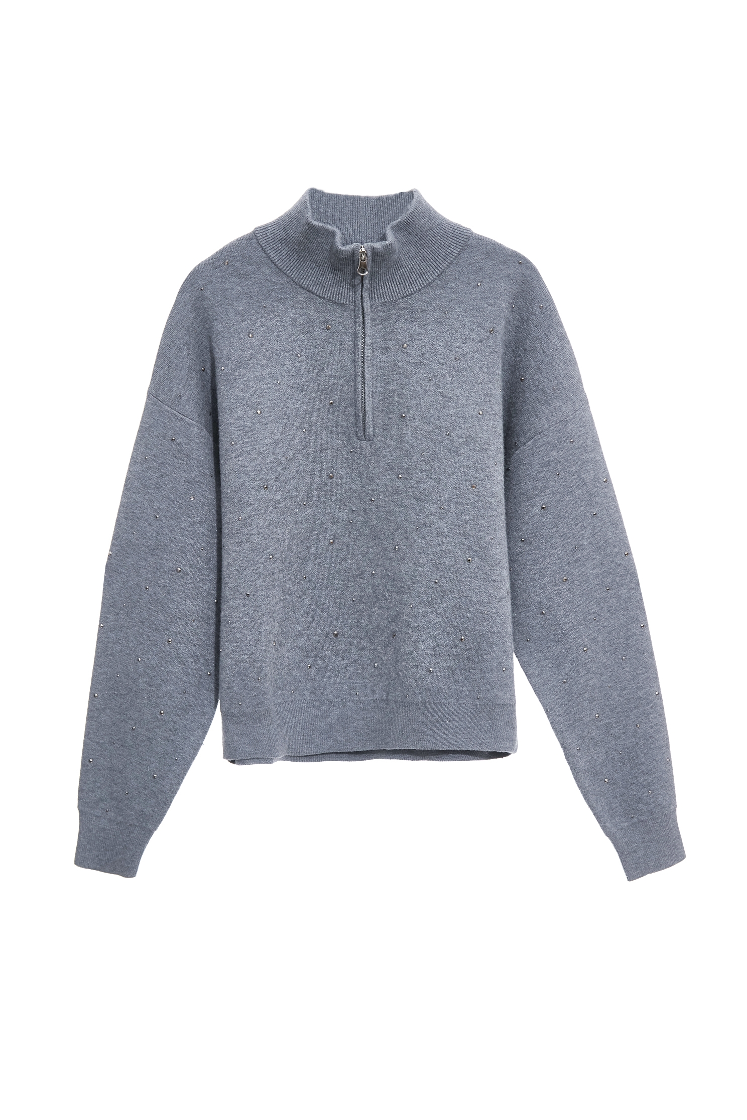 薄暮灰閃光針織上衣薄暮灰閃光針織上衣,上衣,人氣商品,秋冬穿搭,簡約穿搭,針織,針織上衣,針織衫