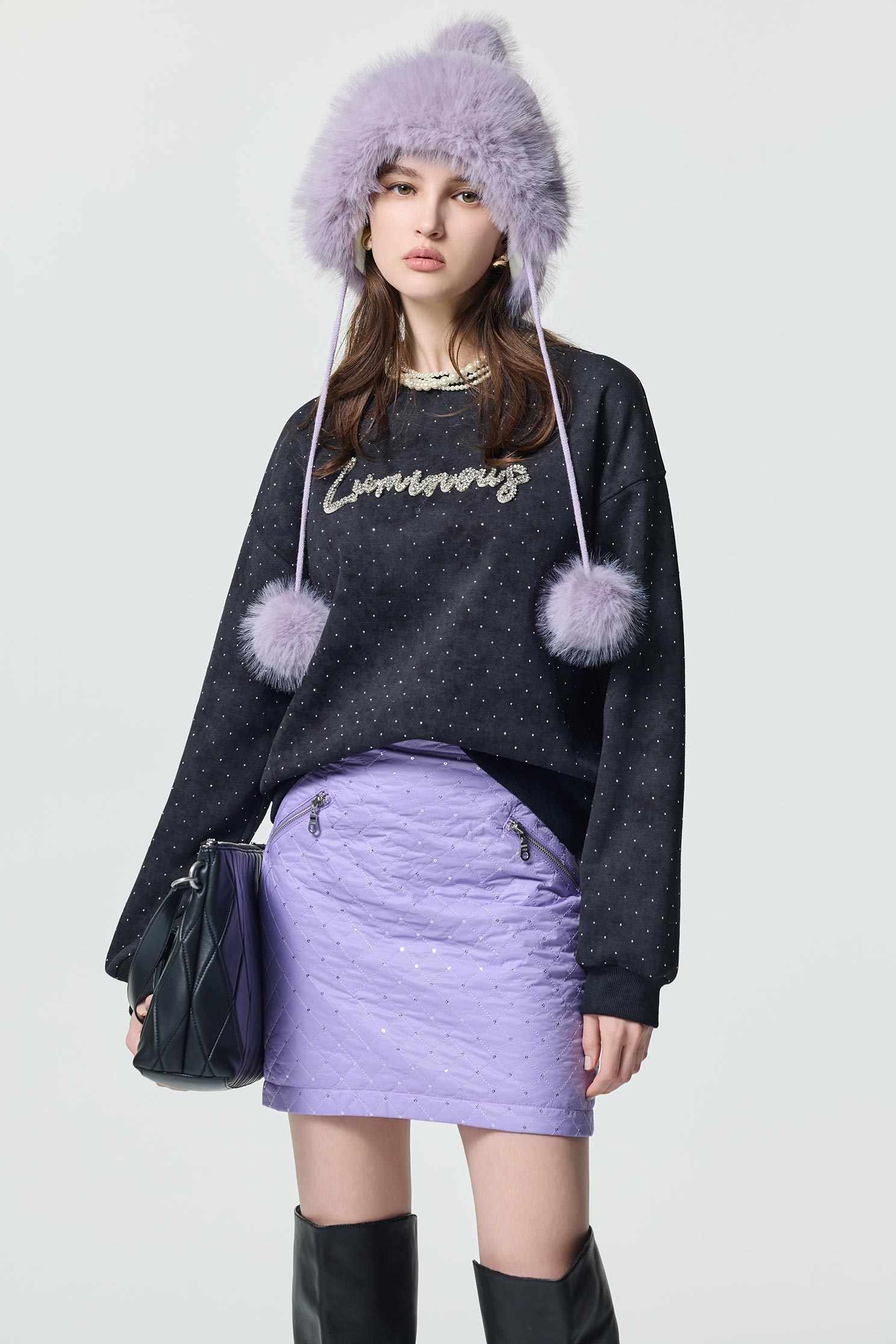 仿舊洗水閃光衛衣仿舊洗水閃光衛衣,上衣,秋冬穿搭,簡約穿搭,衛衣