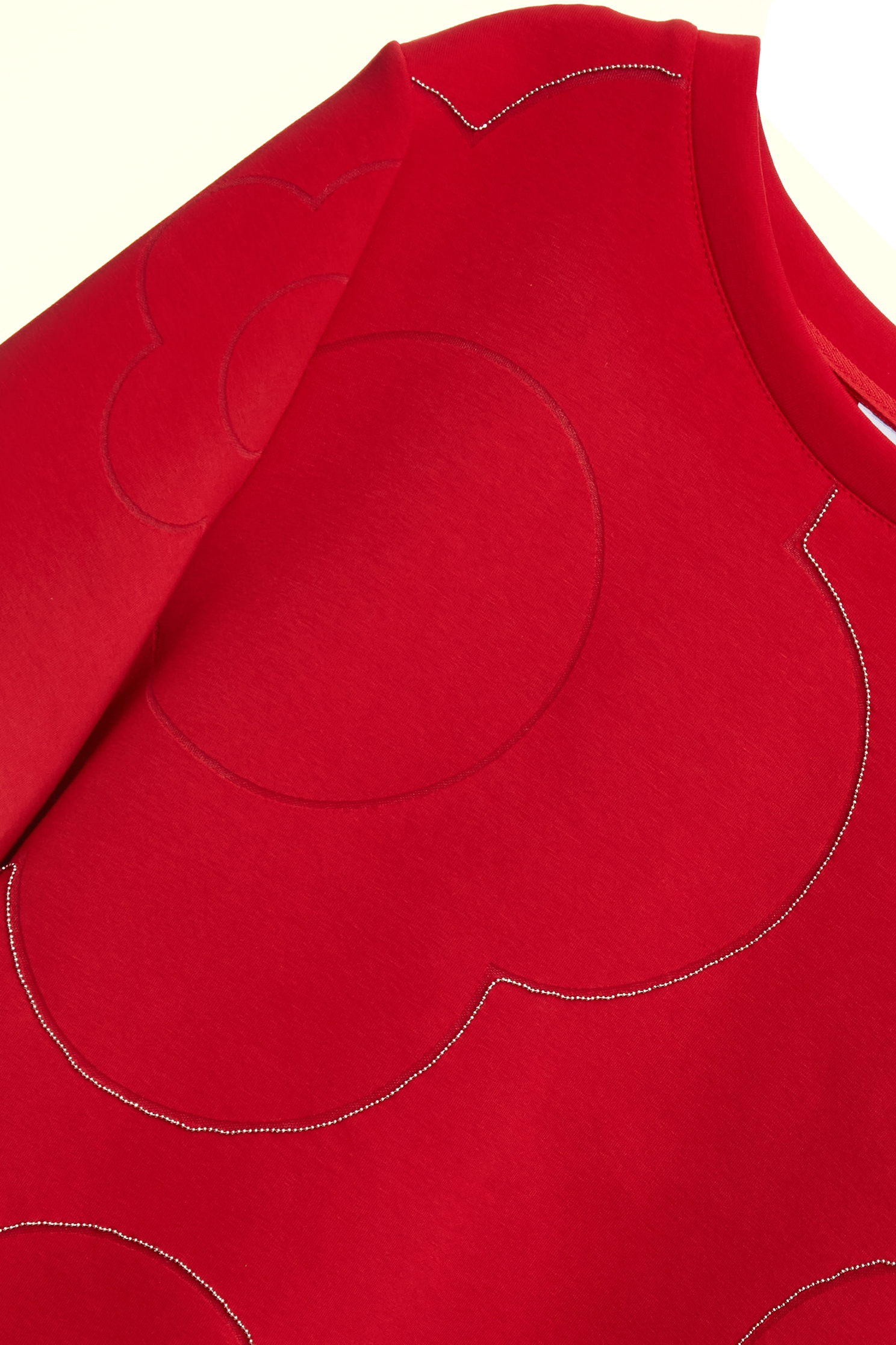 火焰色燒花形短袖上衣火焰色燒花形短袖上衣,上衣,短袖上衣,秋冬穿搭,約會特輯,花花世界