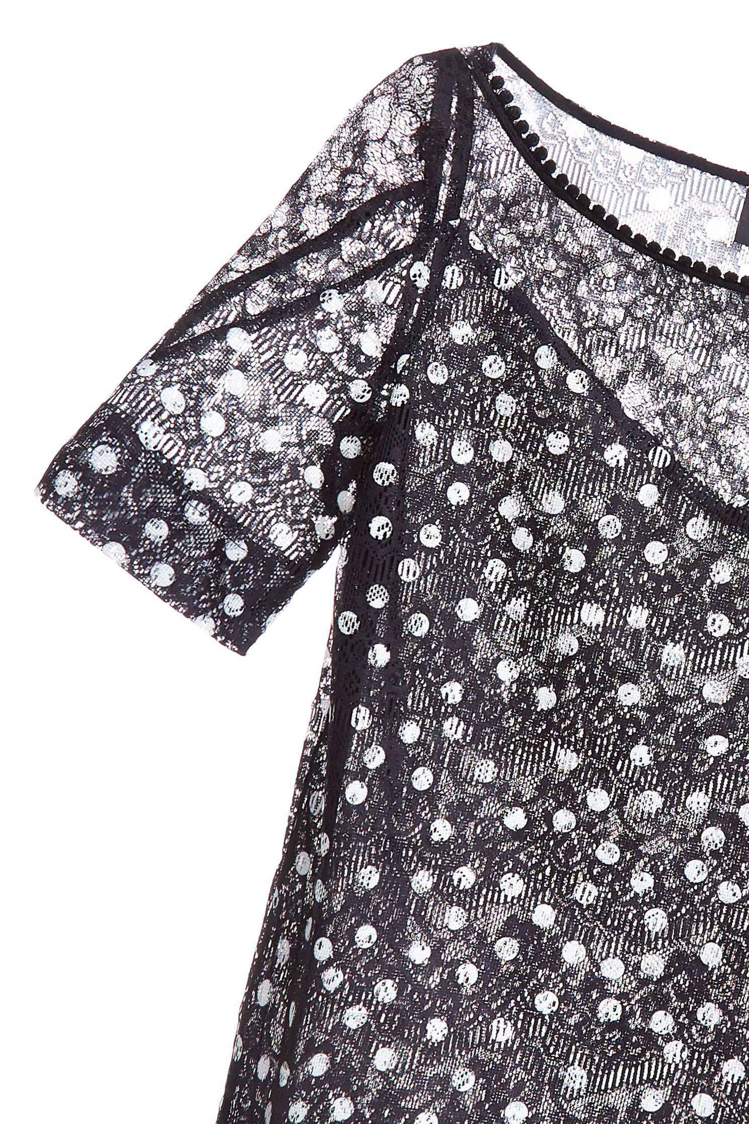 Polka dots lace design top,top,lace,lacedtop,girlfriendsspringtour
