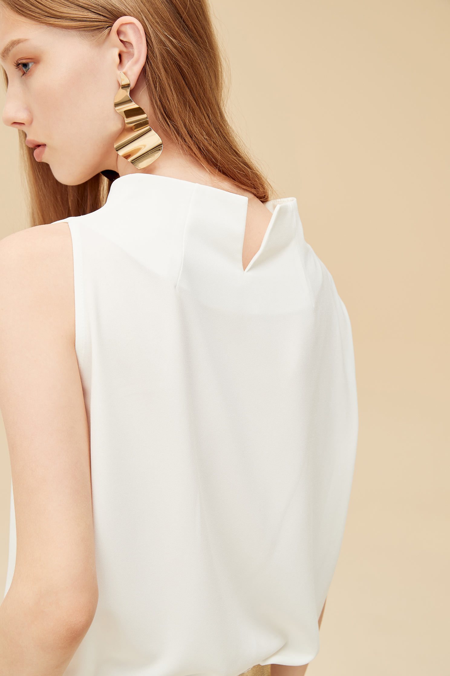 Elegant classic top,Top,白色上衣