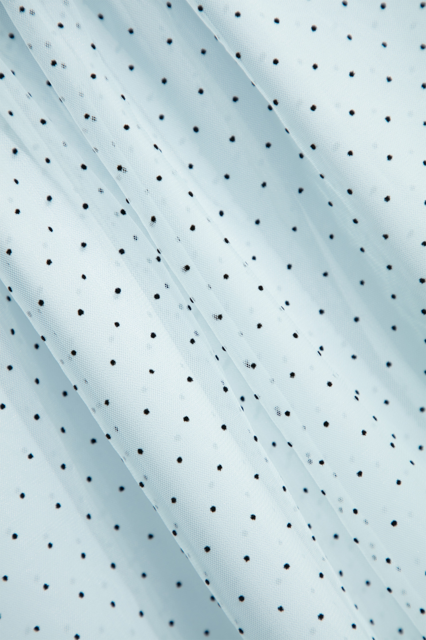 綴點點植絨細網紗上衣綴點點植絨細網紗上衣,上衣,春夏穿搭,網紗,蕾絲