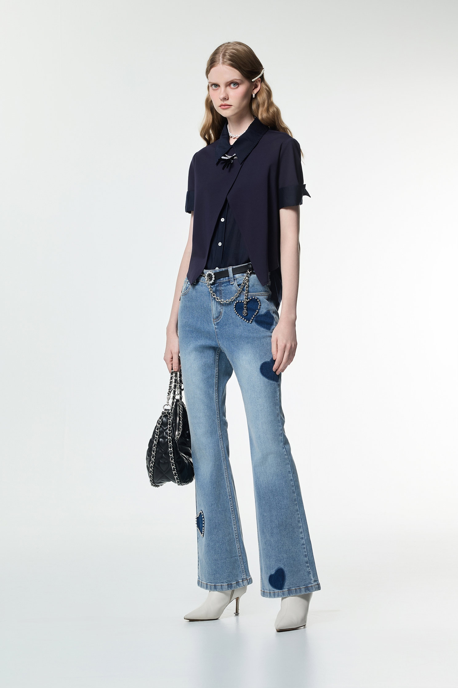 大洋藍層次單品上衣大洋藍層次單品上衣,上衣,人氣商品,春夏穿搭