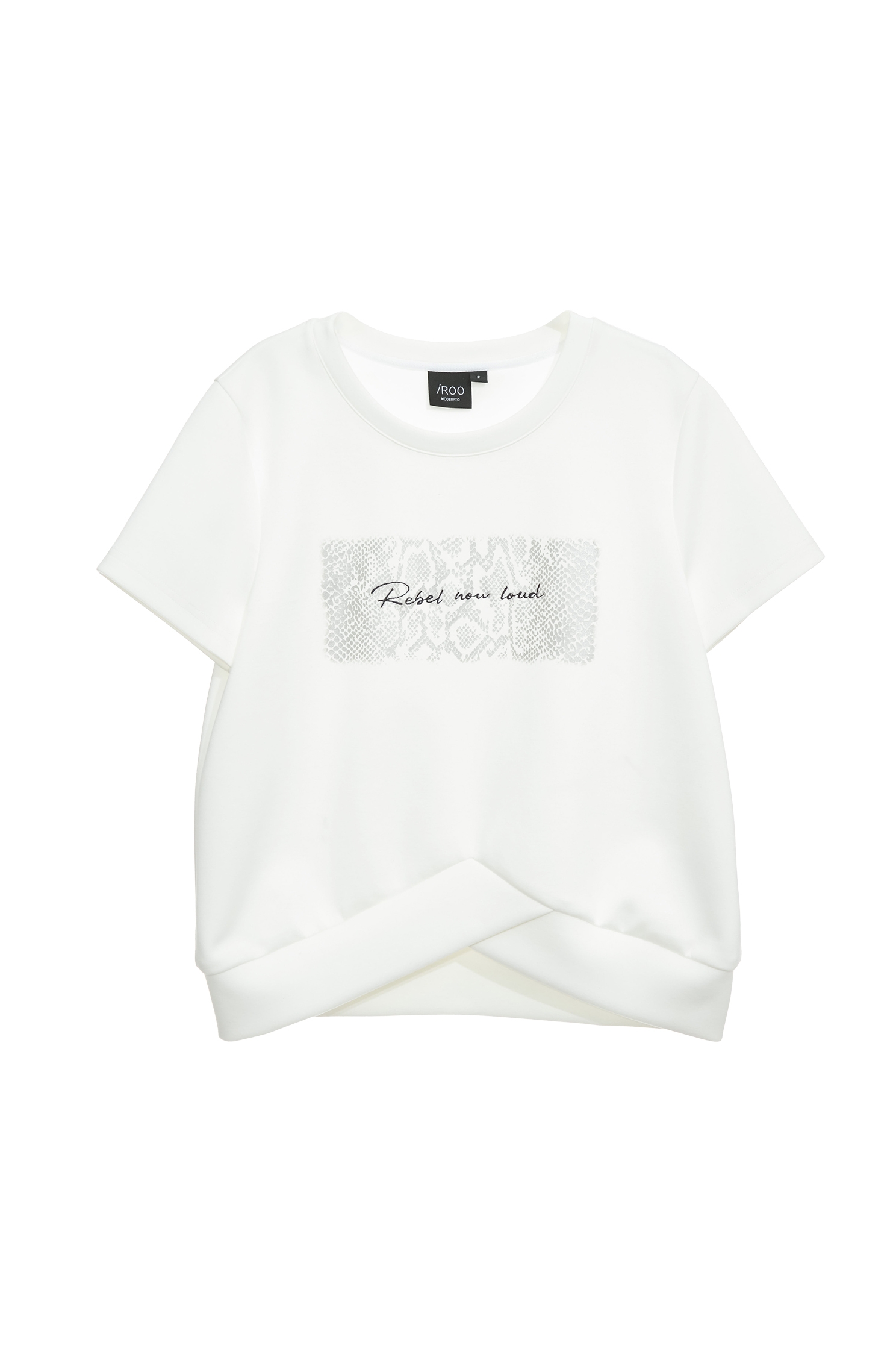 奶白色印繡花交叉T奶白色印繡花交叉T,T-Shirt,春夏穿搭,繡花