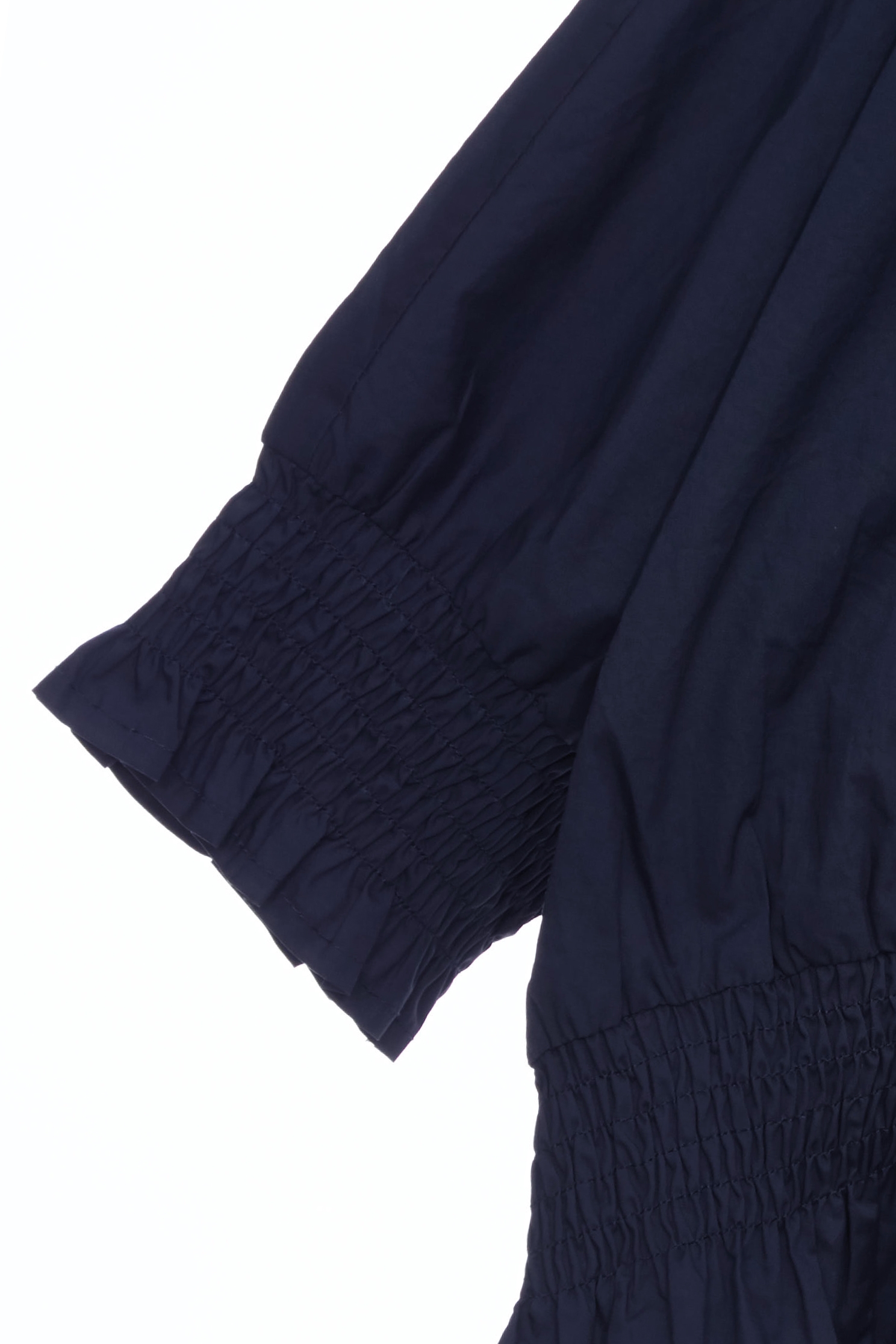 午夜藍縮腰短袖單品上衣午夜藍縮腰短袖單品上衣,上衣,春夏穿搭,約會特輯,純棉,襯衫