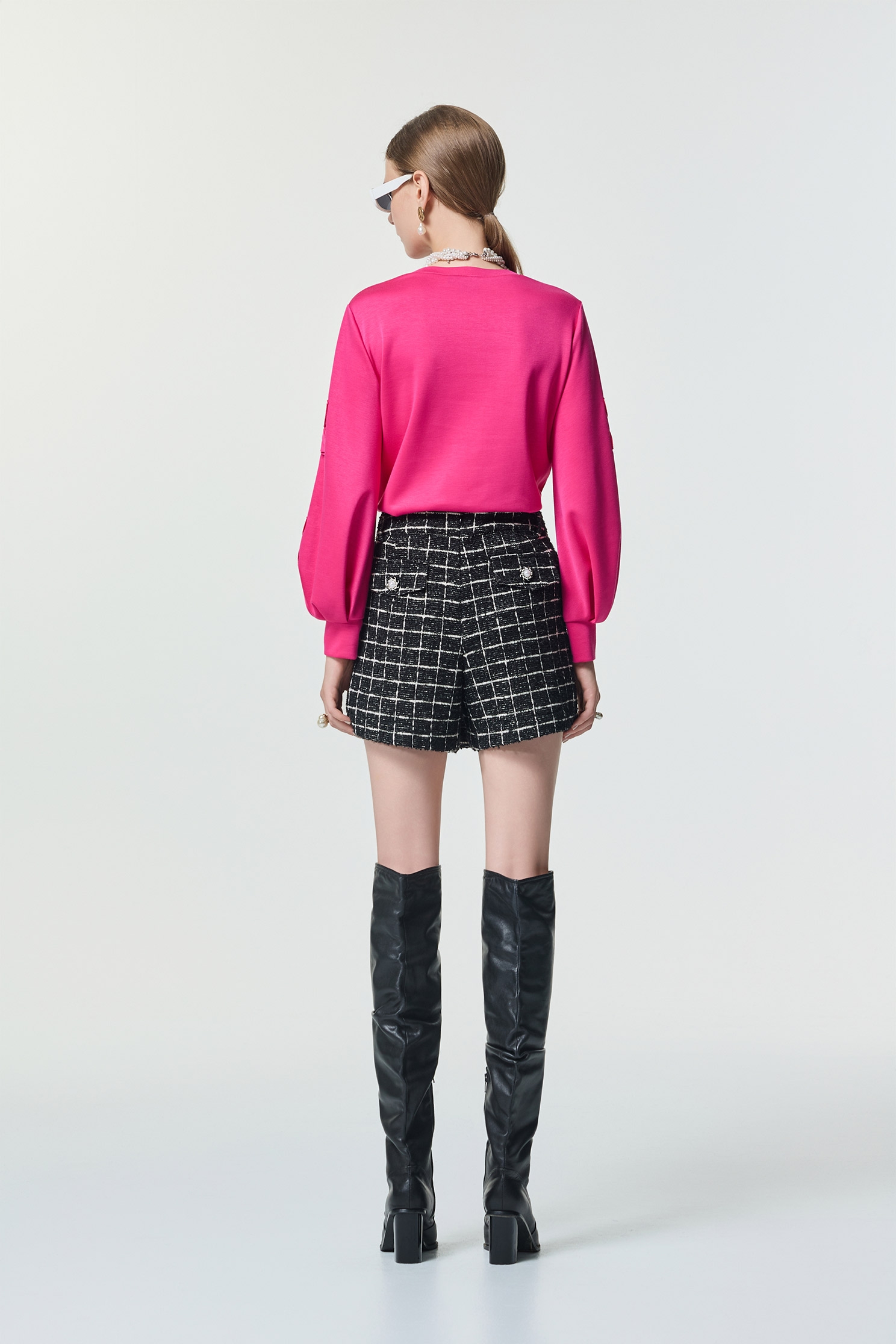 洋紅粉立體壓花珍珠縫飾單品洋紅粉立體壓花珍珠縫飾單品,上衣,人氣商品,春夏穿搭,珍珠,約會特輯,花花世界