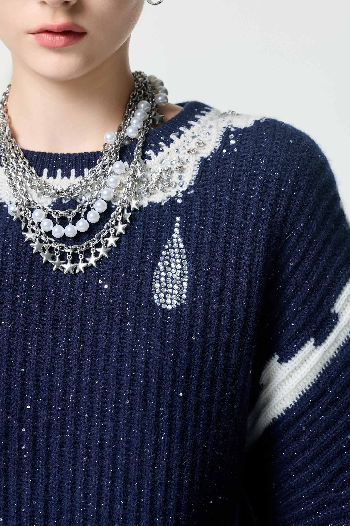 圓領造型針織上衣圓領造型針織上衣,上班OL穿搭,上衣,春夏穿搭,針織,針織上衣,針織衫