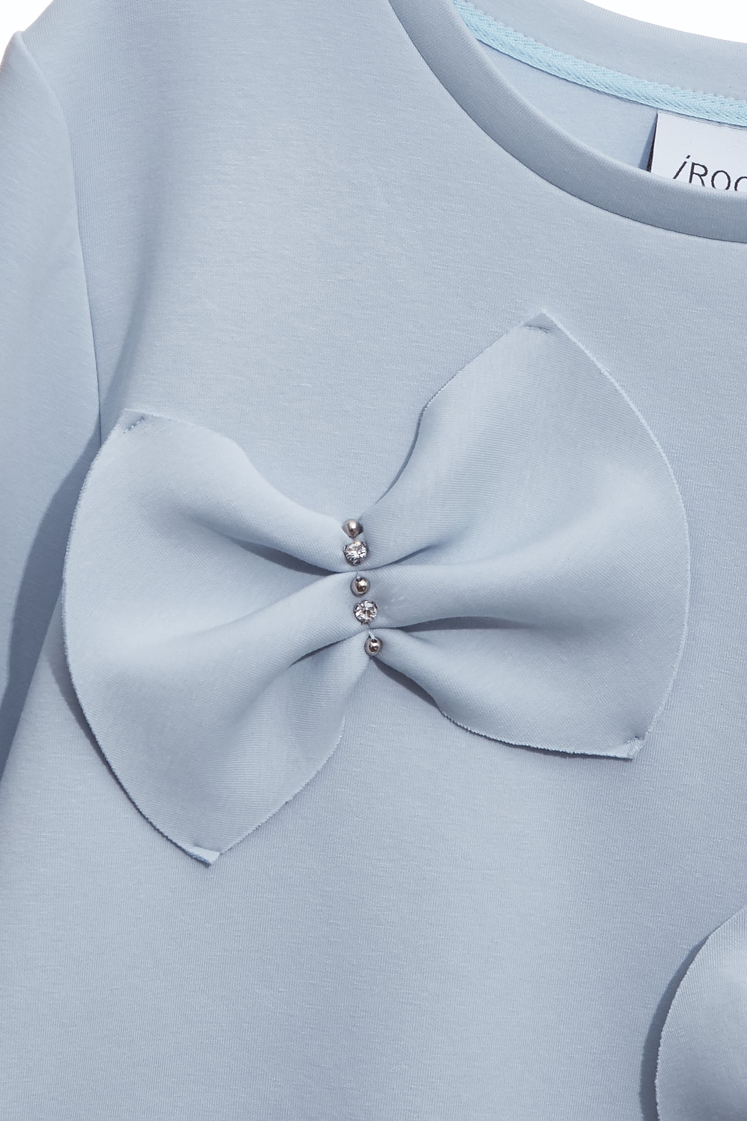 月光石藍單品上衣月光石藍單品上衣,上衣,人氣商品,春夏穿搭,簡約穿搭,約會特輯,蝴蝶結